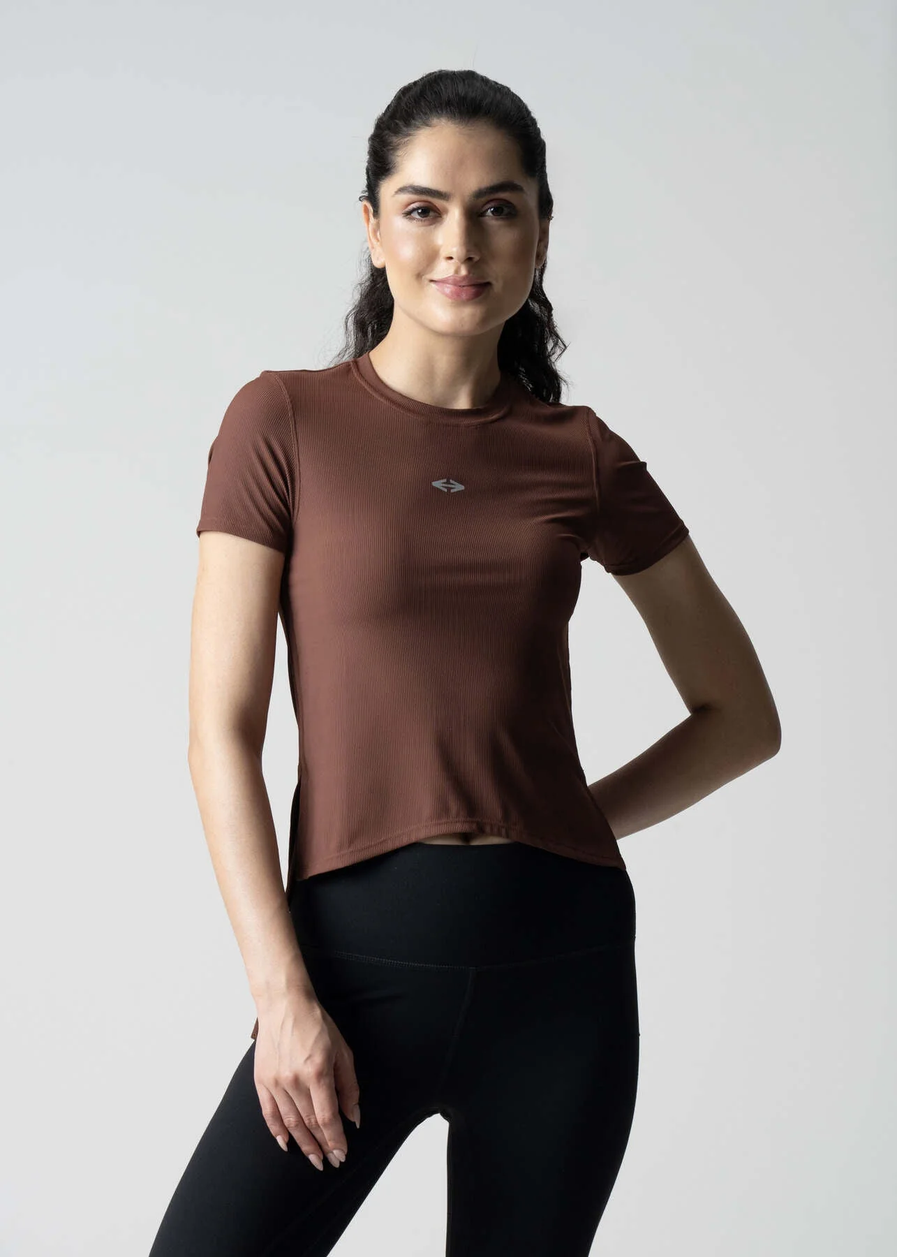 Women Side Tie Crop Top - Brown - Image 5