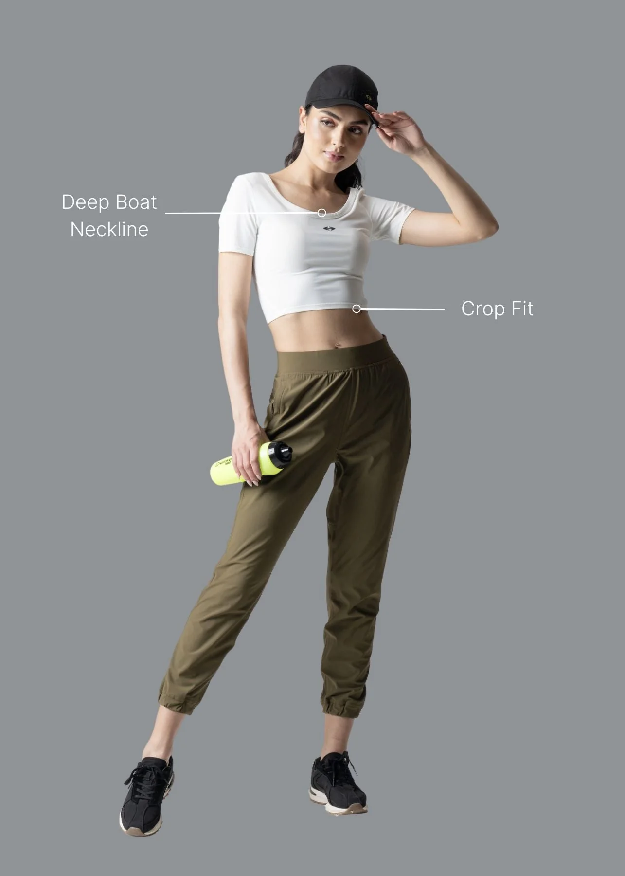 Everyday basic crop top - White - Image 2