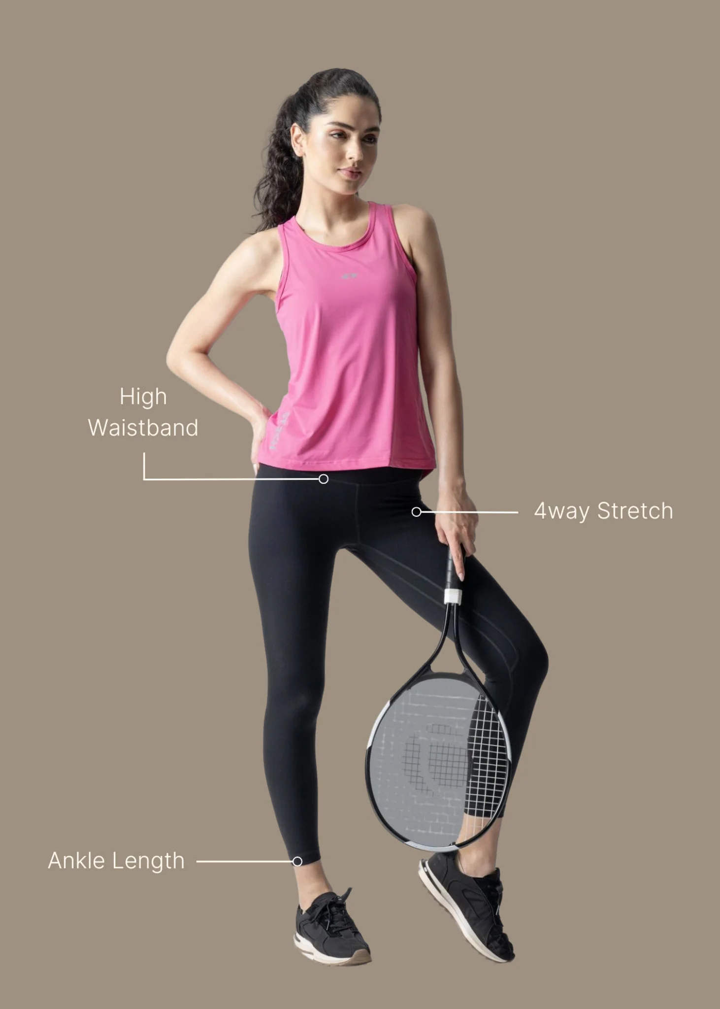 Women Slim Fit Leggings - Black - Image 3
