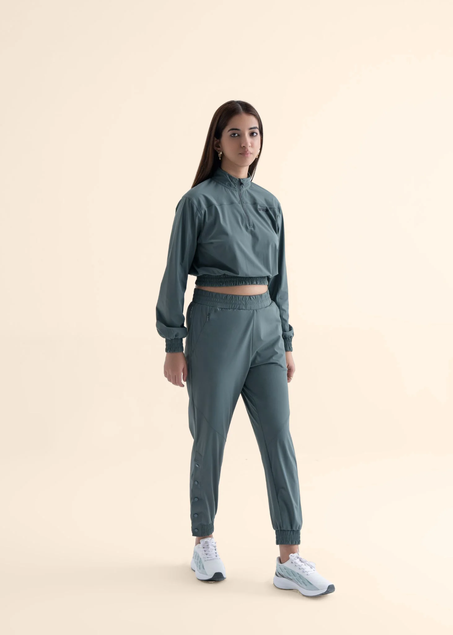 Play Core Snap Botton Track Pants - Balsam Green - Image 6