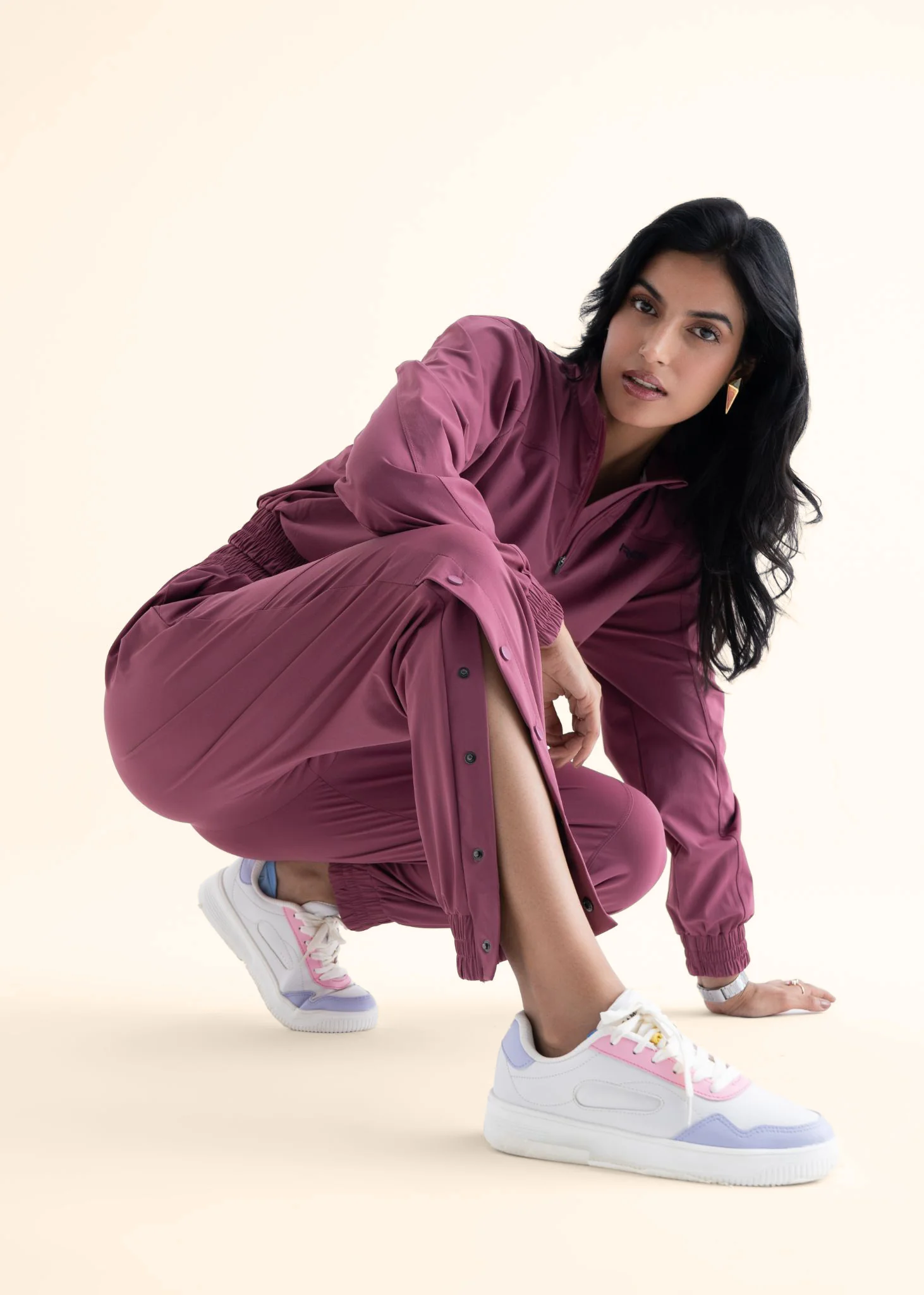 Play Core Snap Botton Track Pants - Hawthorn Rose - Image 2