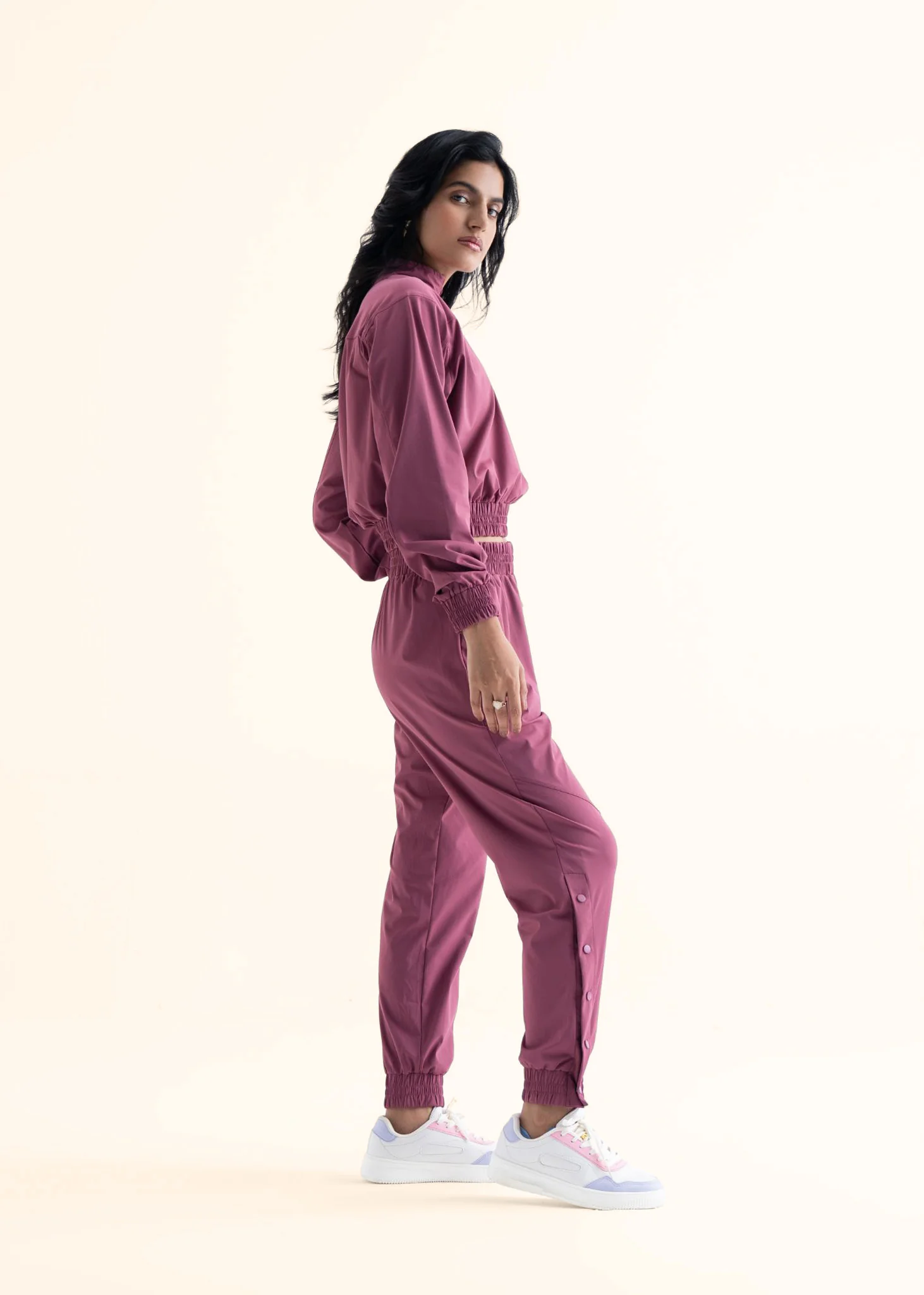 Play Core Snap Botton Track Pants - Hawthorn Rose - Image 5