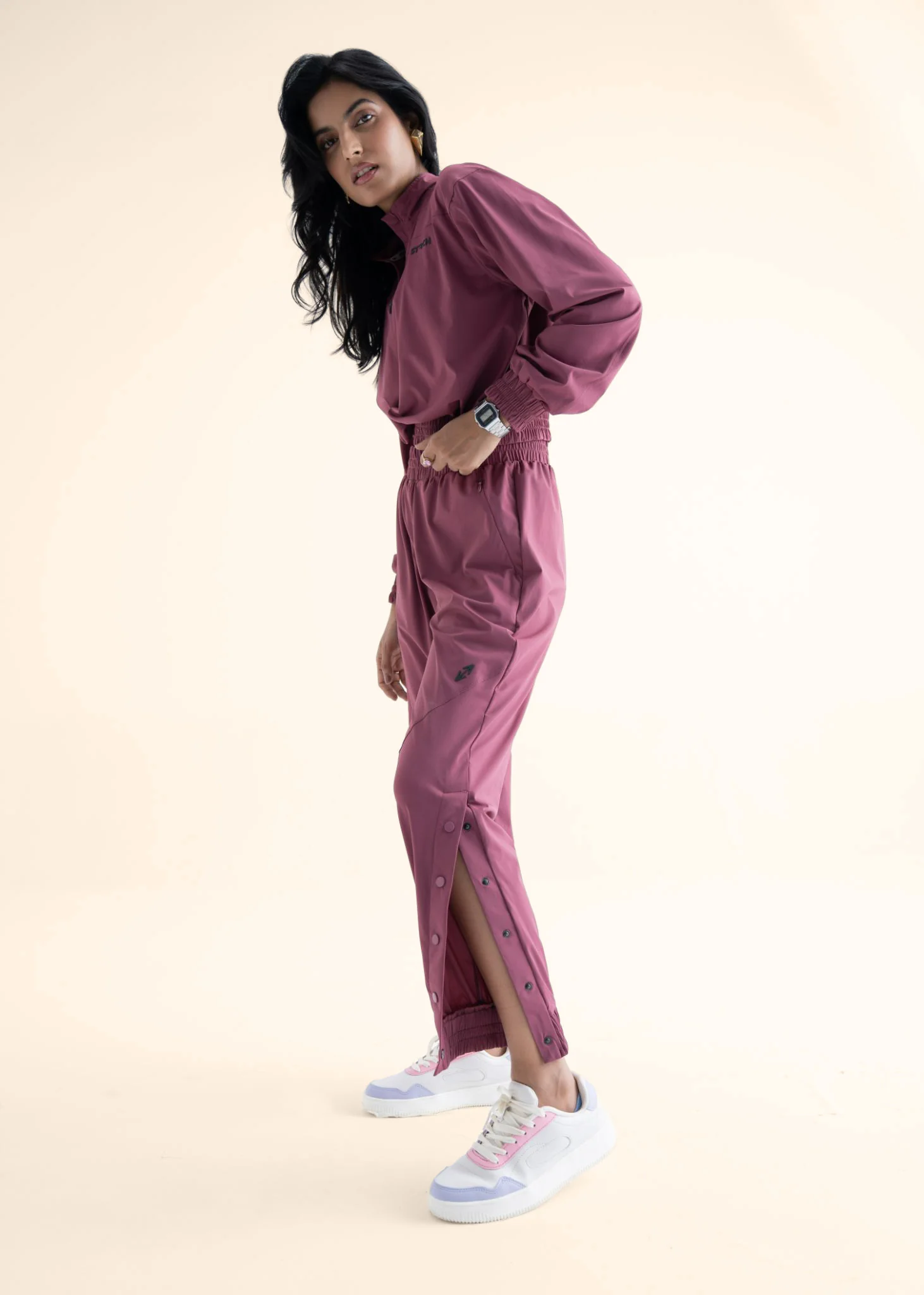 Play Core Snap Botton Track Pants - Hawthorn Rose - Image 7