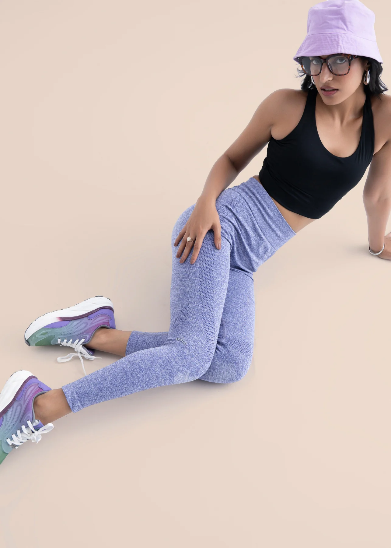Soft Core Seamless Leggings - Vivid Violet - Image 2