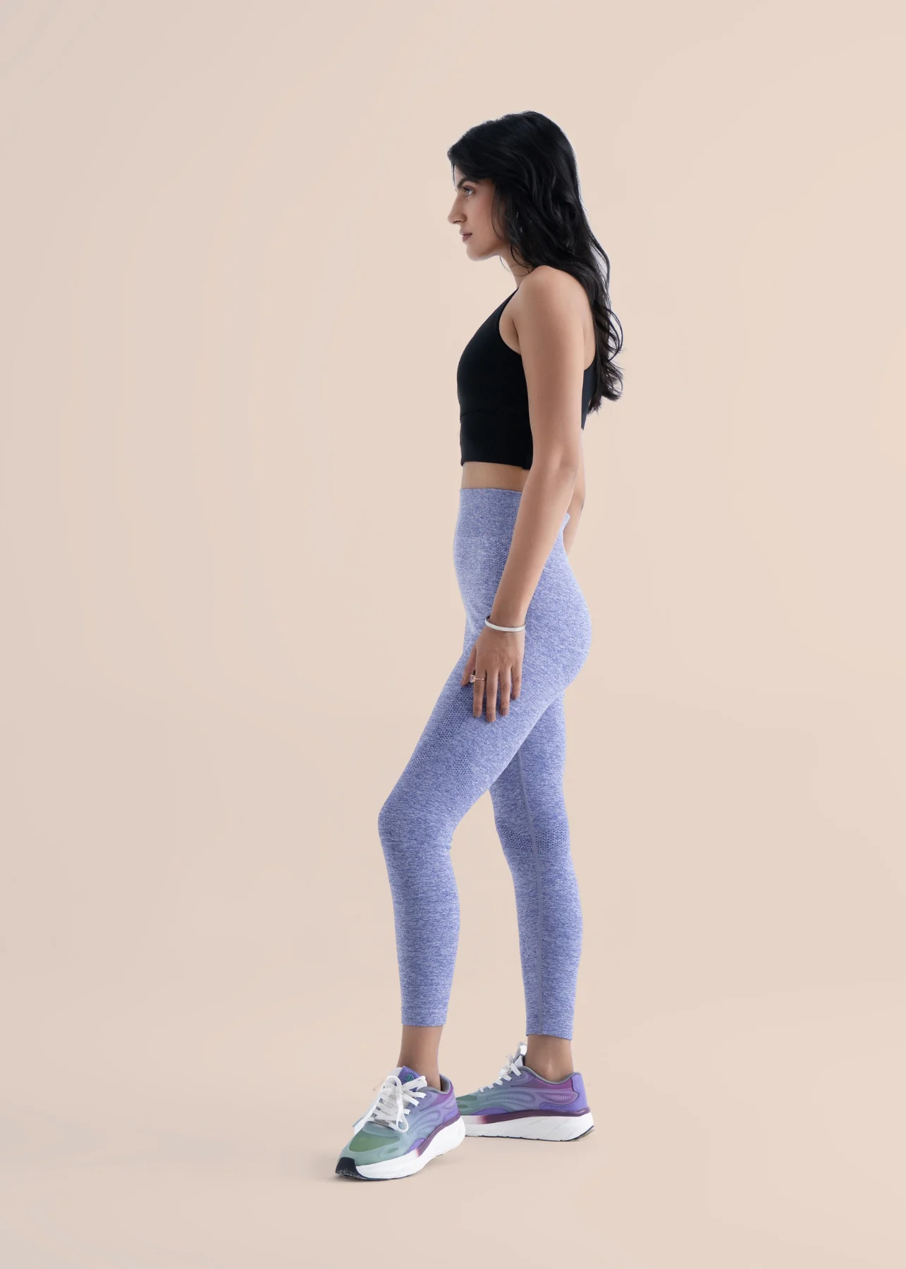 Soft Core Seamless Leggings - Vivid Violet - Image 4