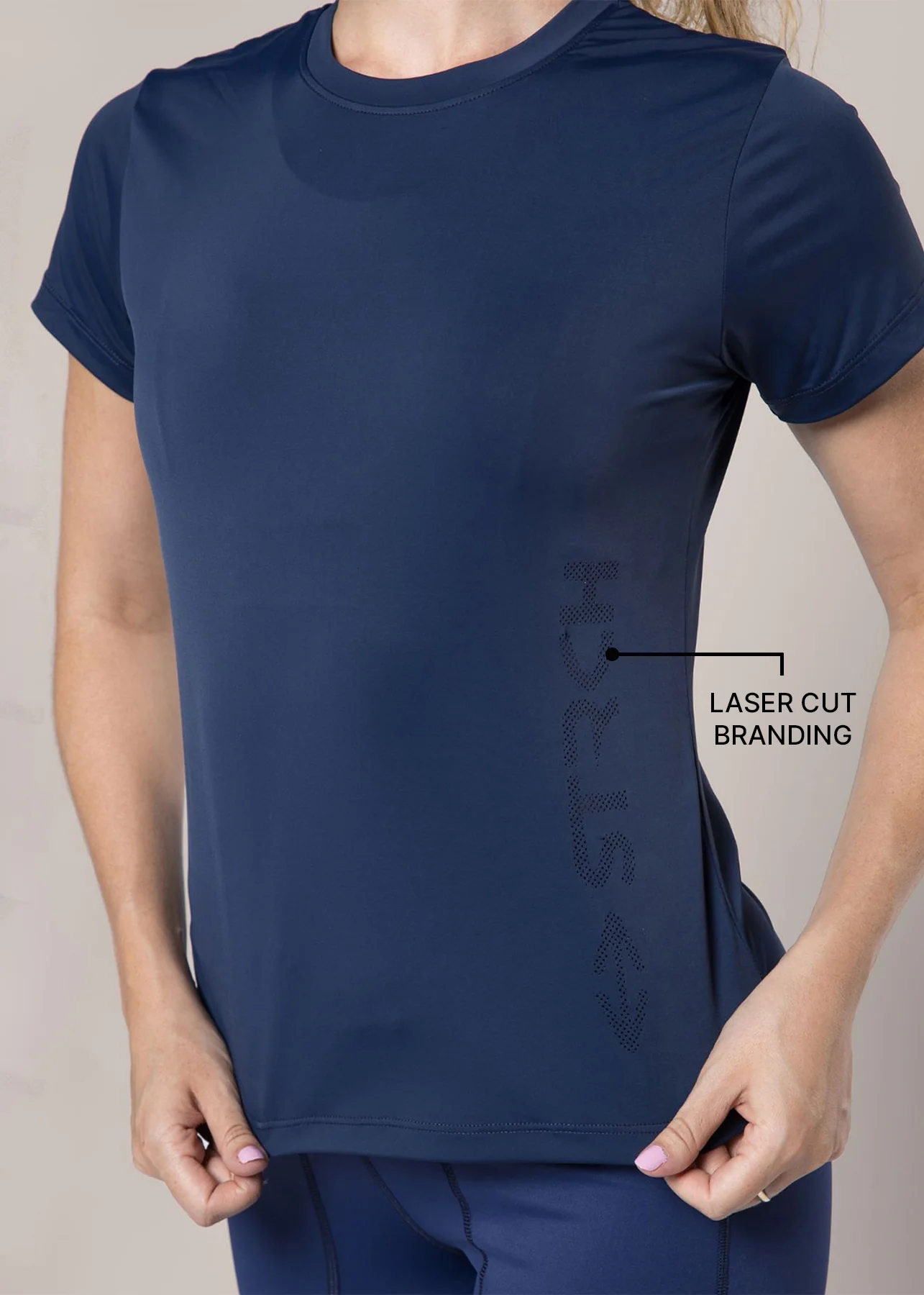 Everyday Workout Tee - Navy Blue - Image 3