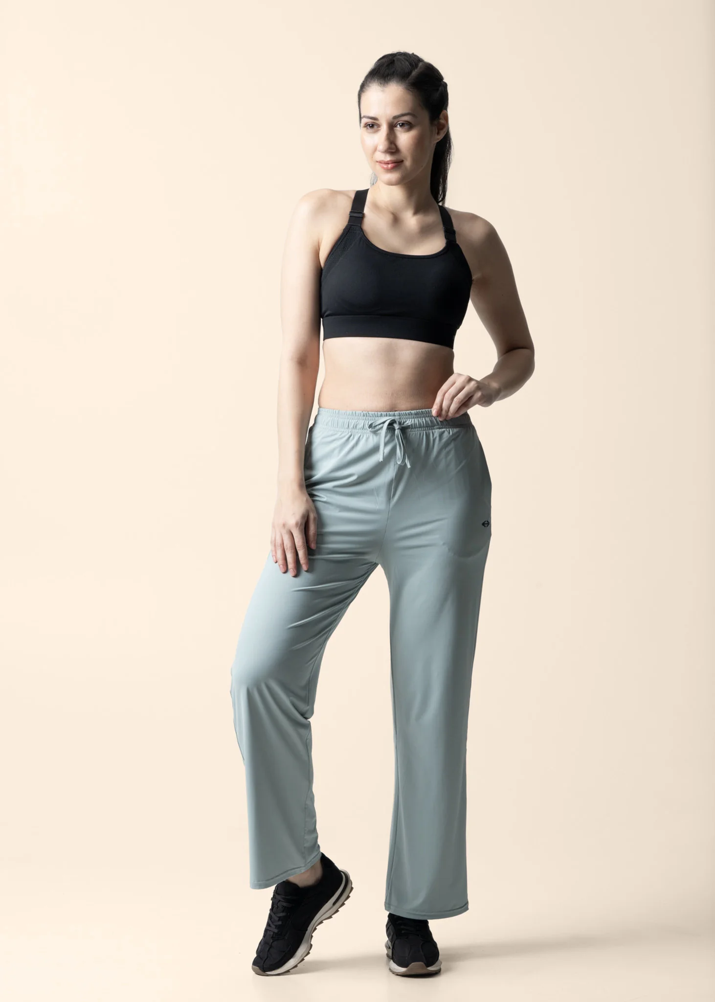 Women Straight Fit Pants - Mint Green