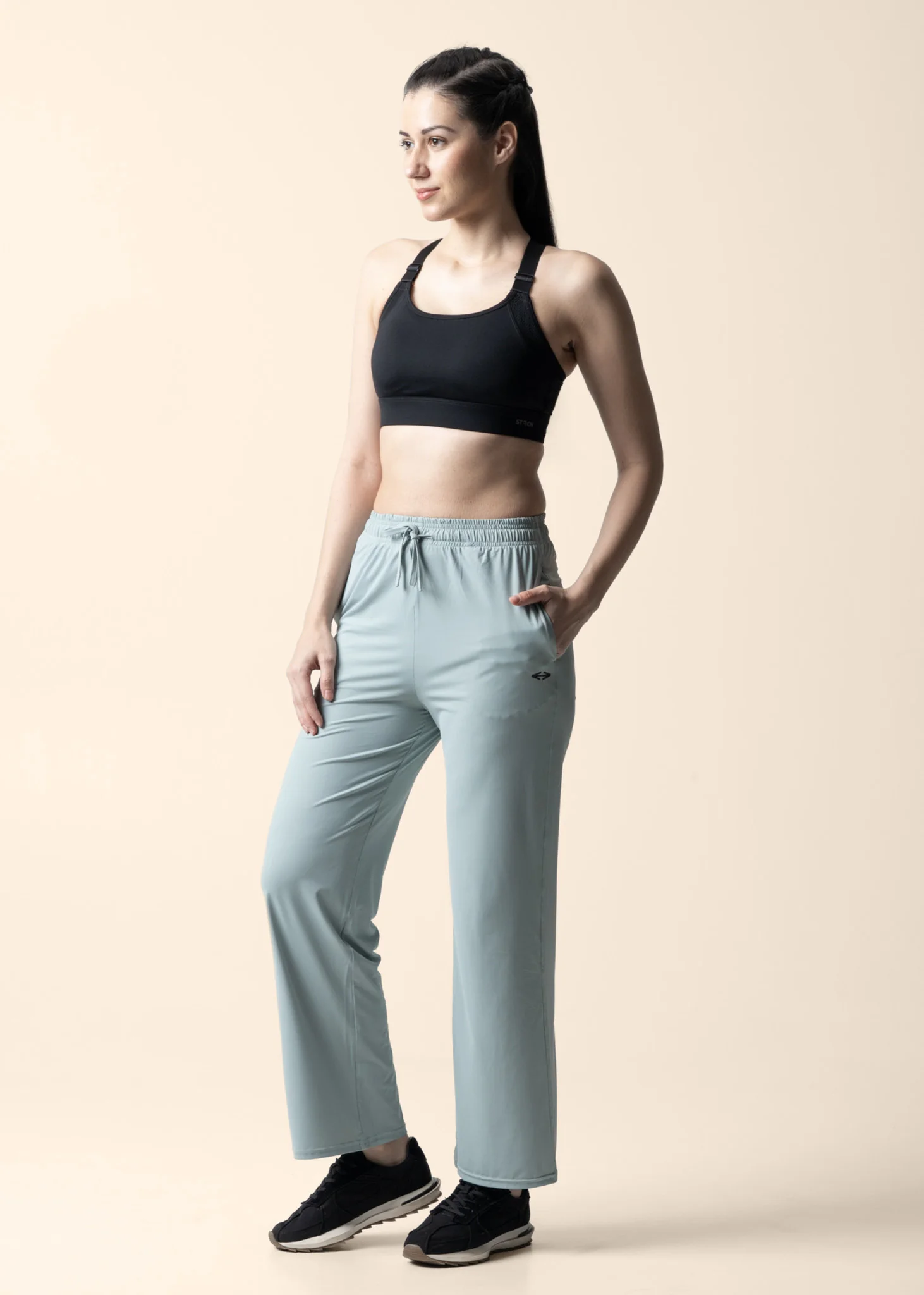 Women Straight Fit Pants - Mint Green - Image 6