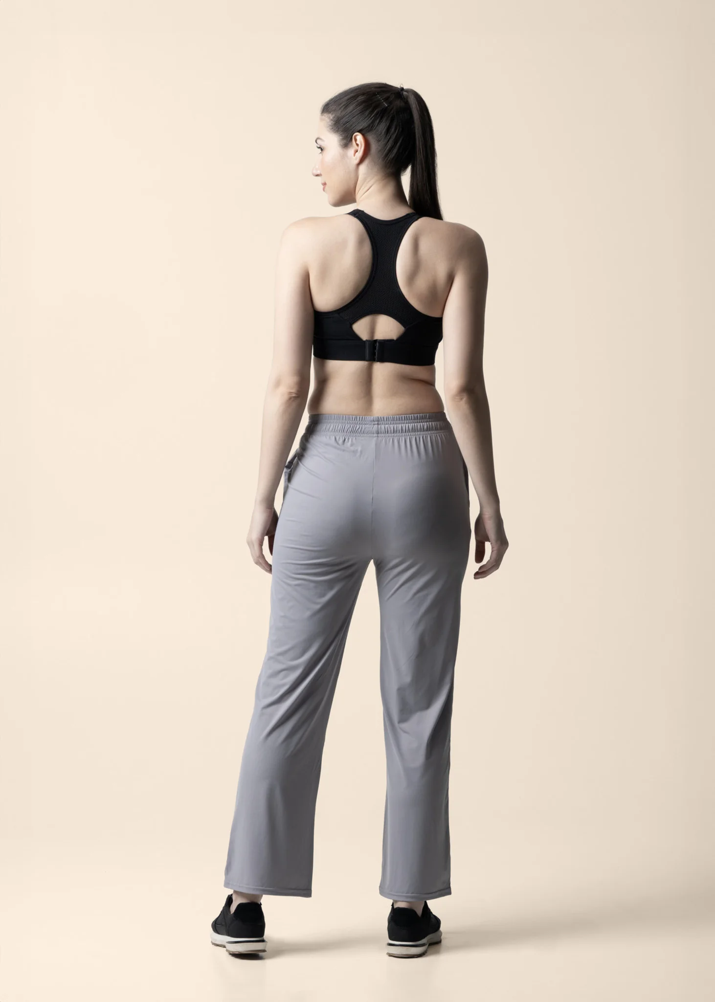 Women Straight Fit Pants - Purple Grey - Image 6