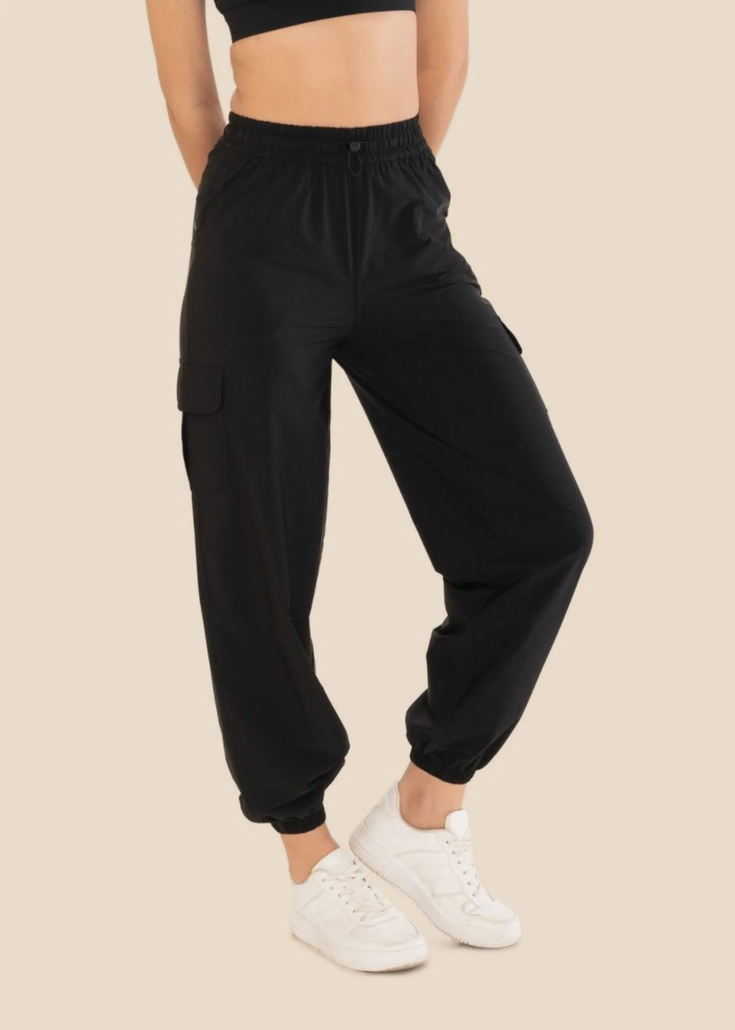 Stride Flex Baggy Joggers - Black - Image 6