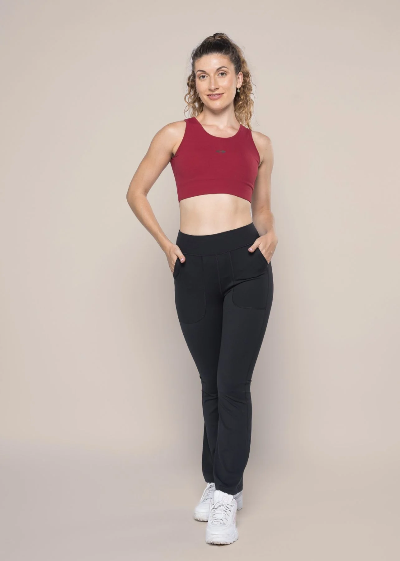 Women Stylish Open Back Bra Maroon - Image 5