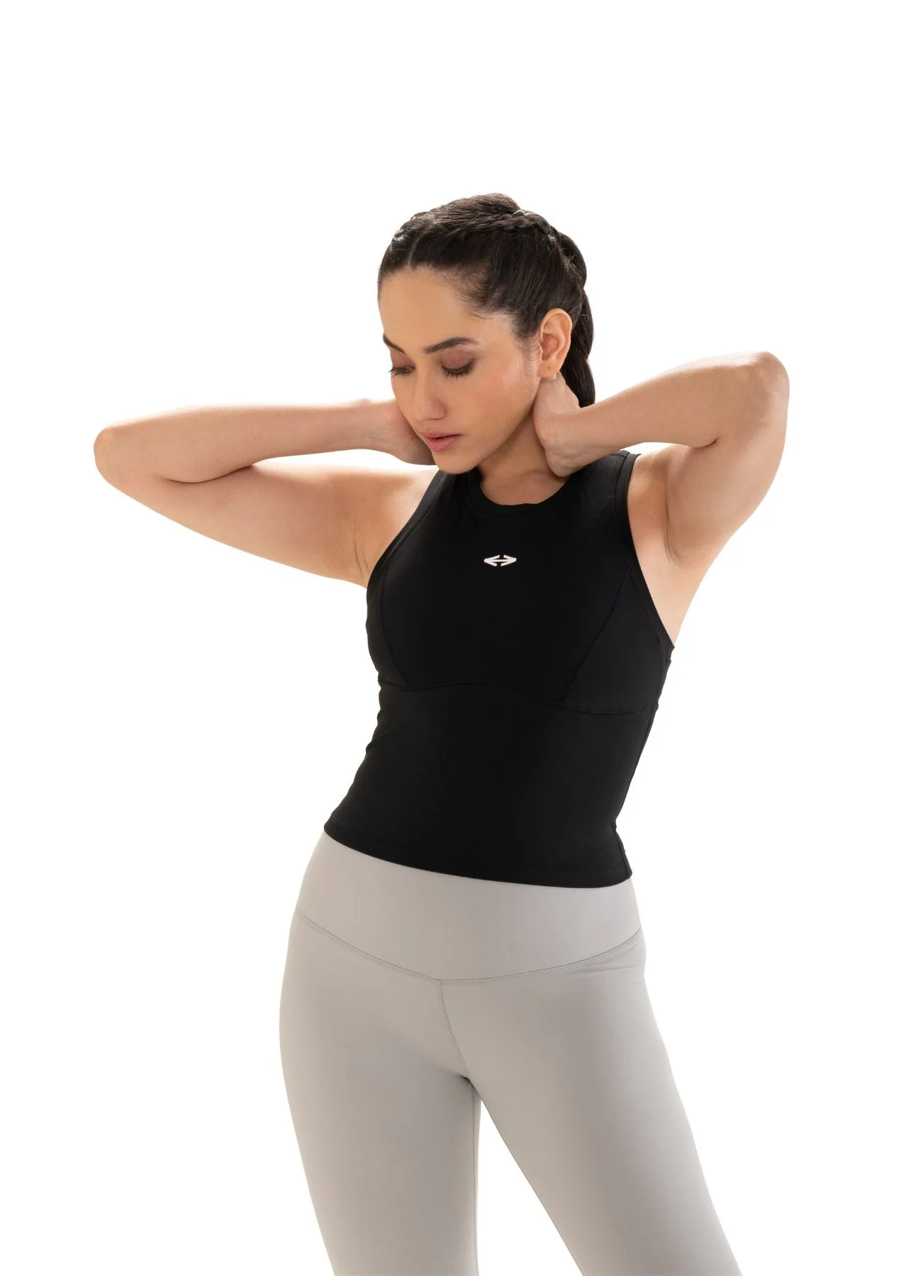 Workout Essential Fitted crop top - Black
