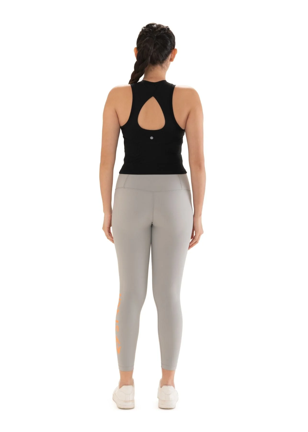 Workout Essential Fitted crop top - Black - Image 3