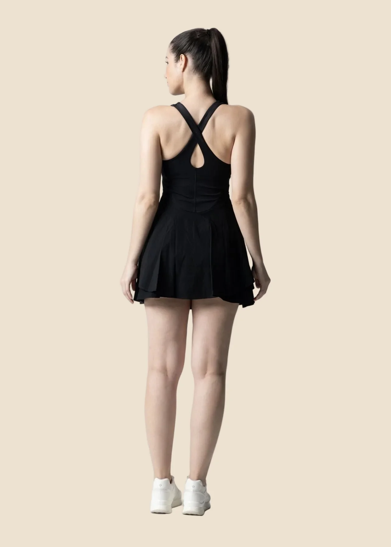 SrtchFlex Tennis Dress - Black - Image 5