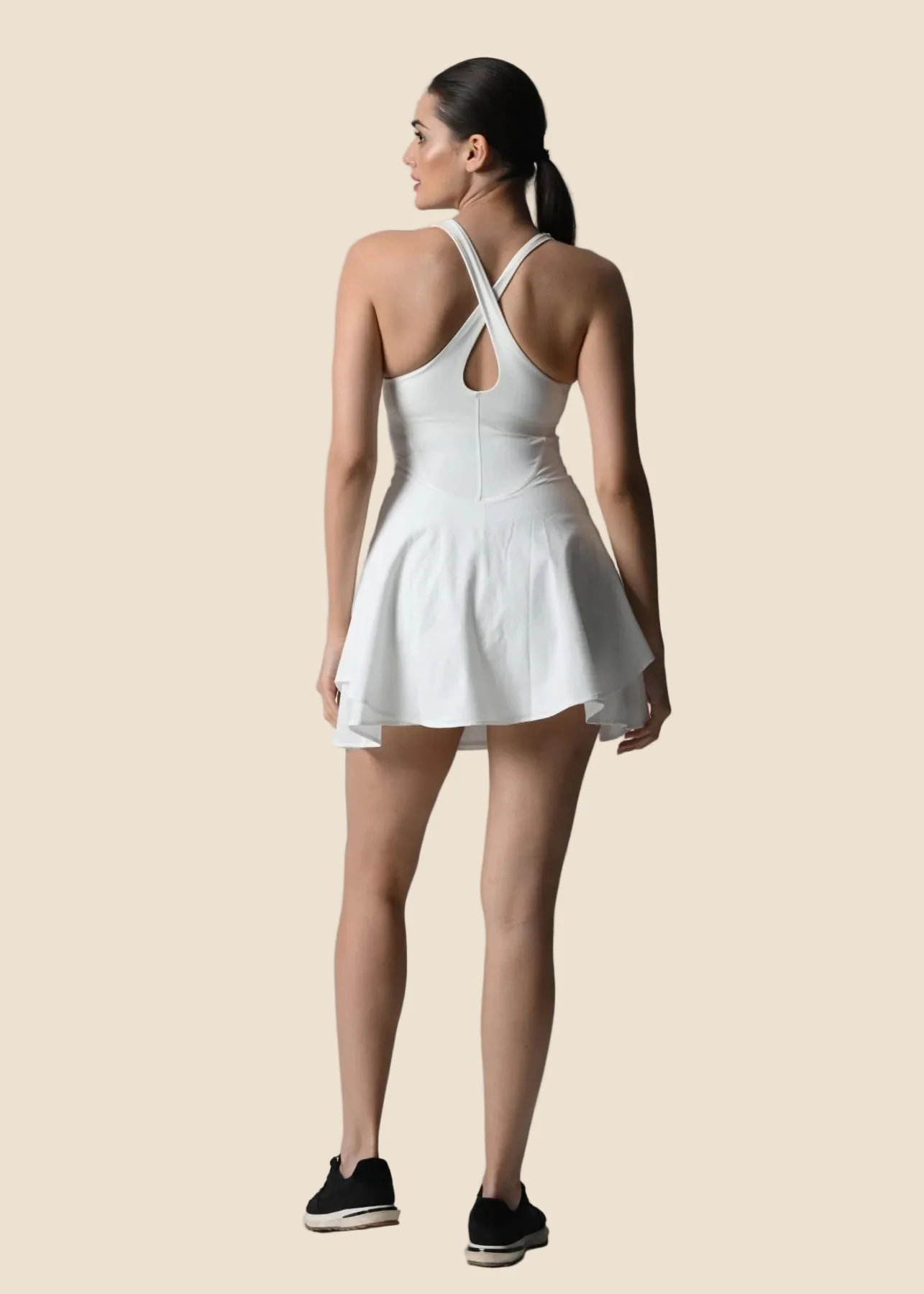 SrtchFlex Tennis Dress - White - Image 2