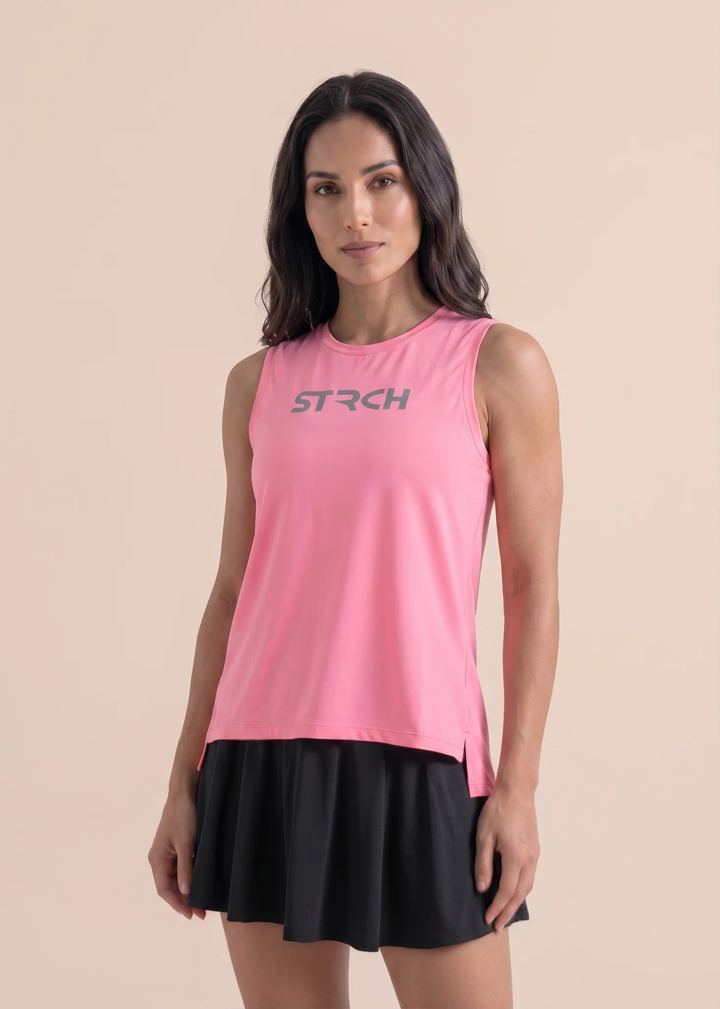 Strch Flex Tie-Back Tank - Pink