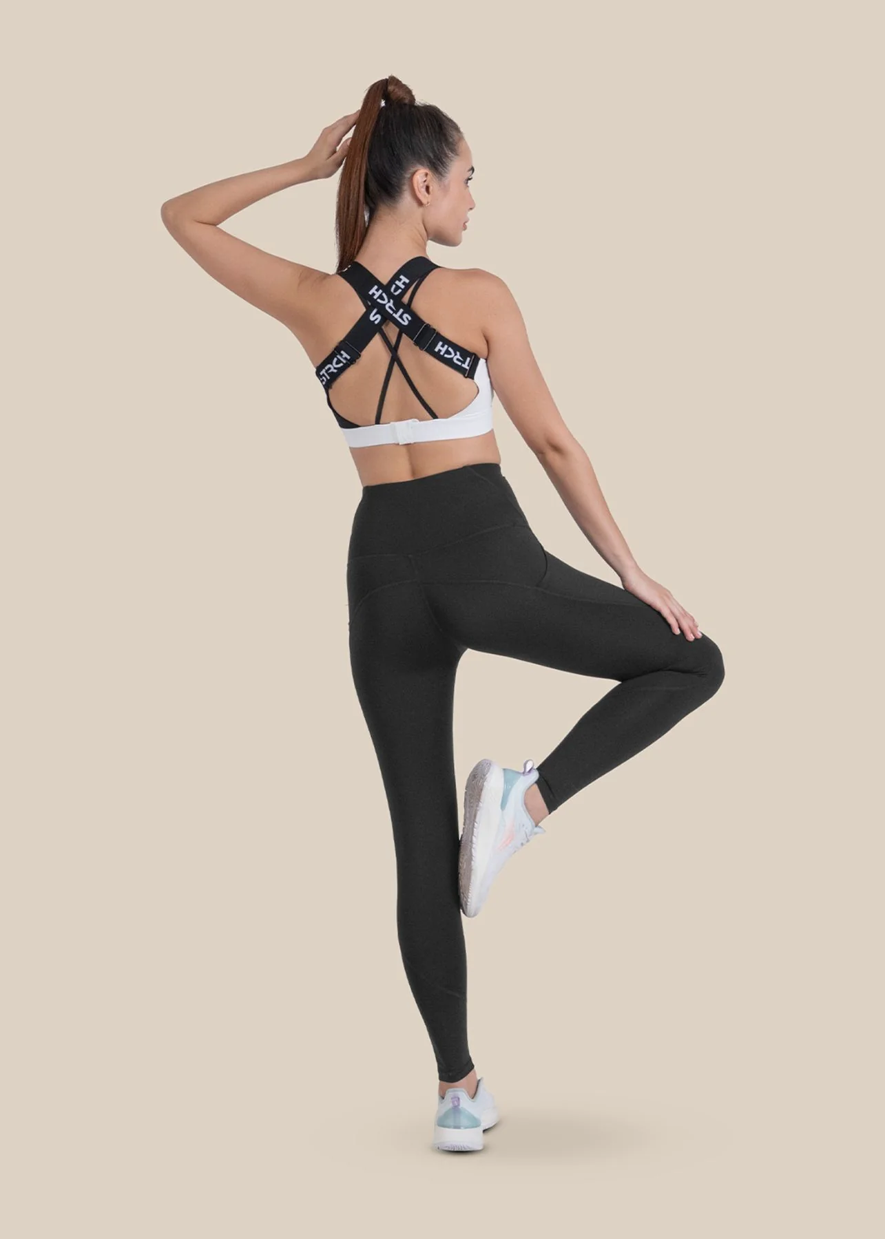 StrchFlex Training Leggings - Black - Image 6