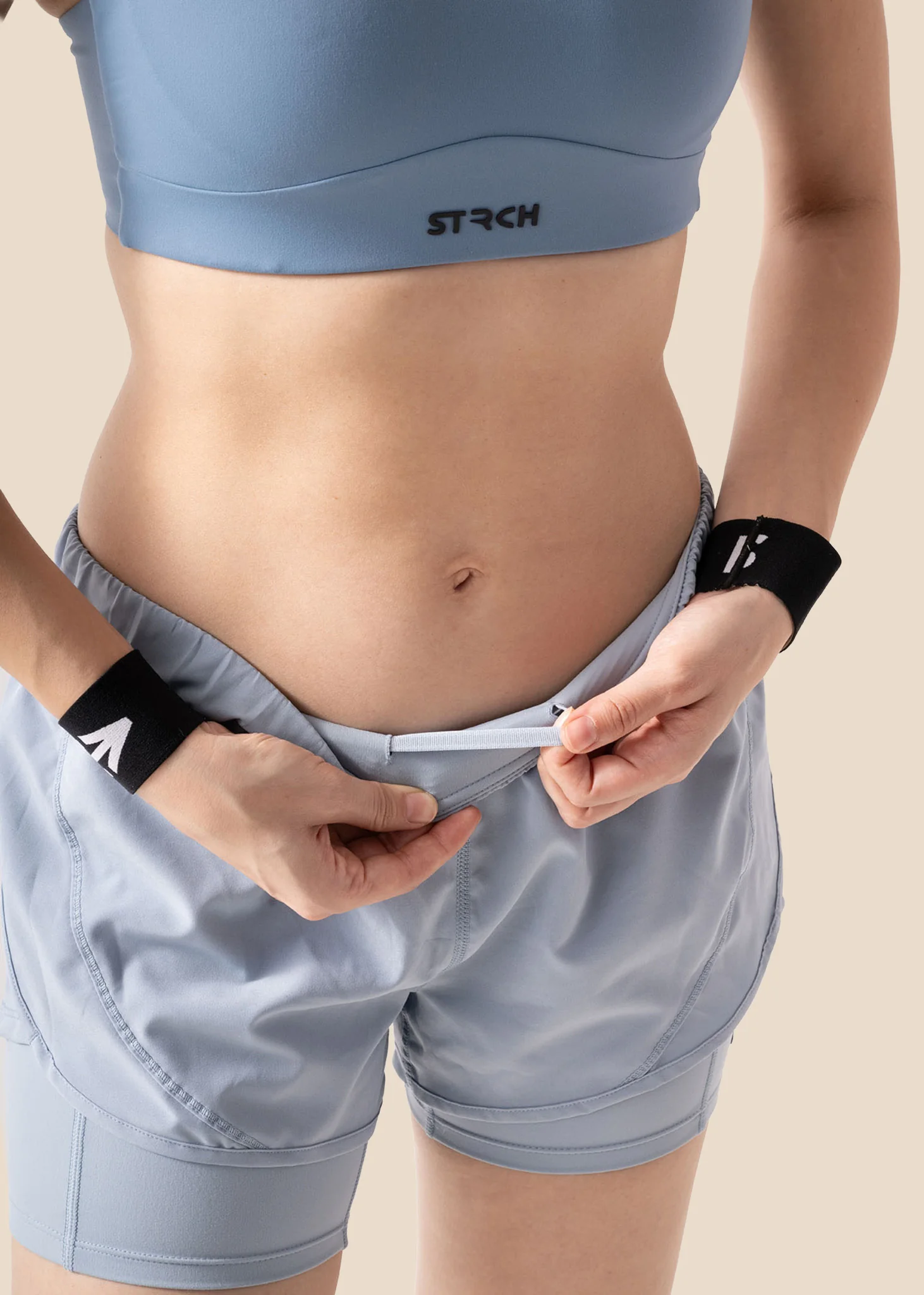 StrchFlex Running shorts - Sky Blue - Image 4