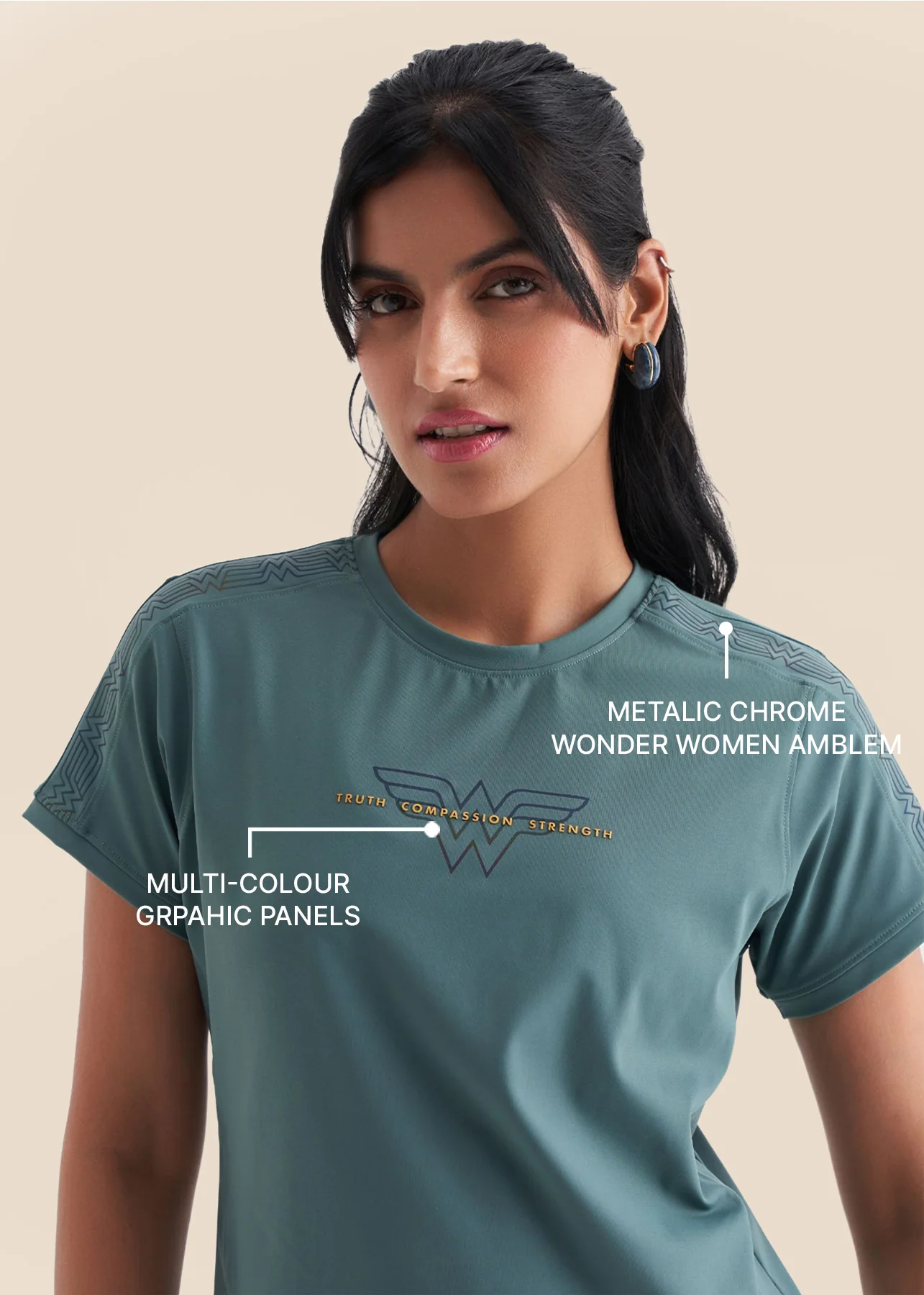 Women Training Tshirt - Pine - Image 4