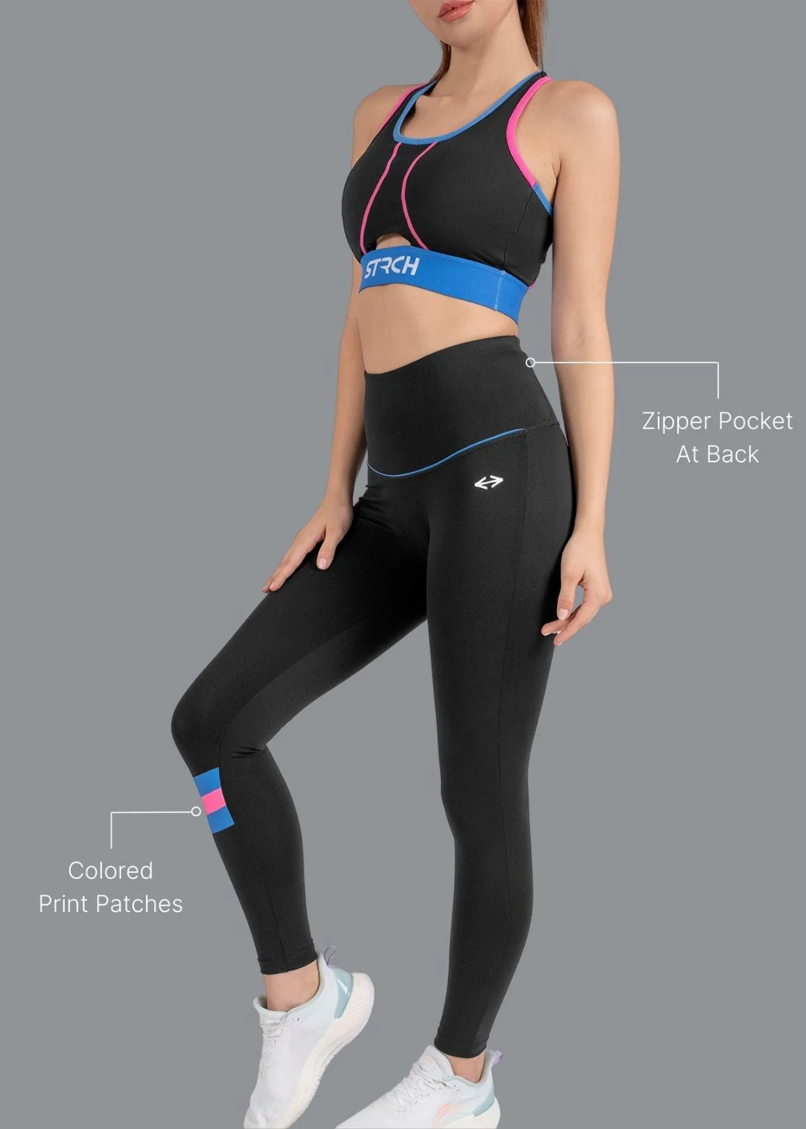 Strch Flex Core Leggings - Black - Image 2