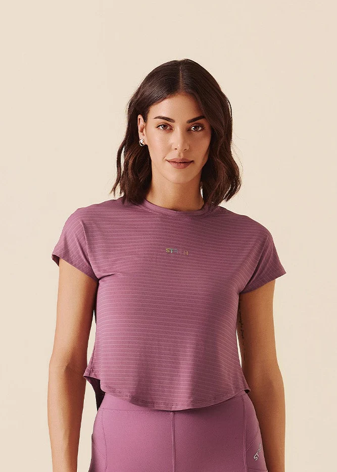 Women V-Back Tie Top - Grape Nector