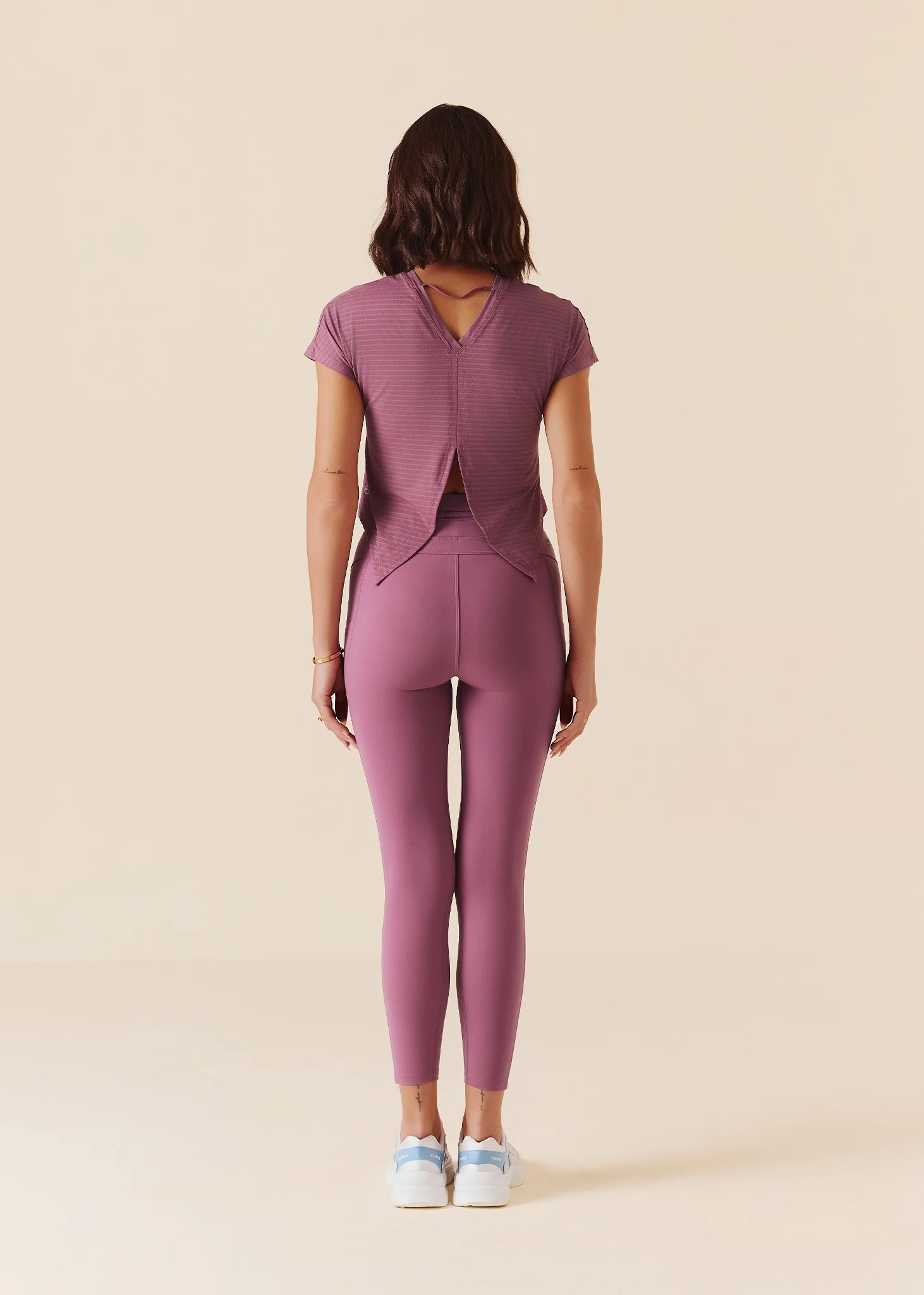 Women V-Back Tie Top - Grape Nector - Image 6