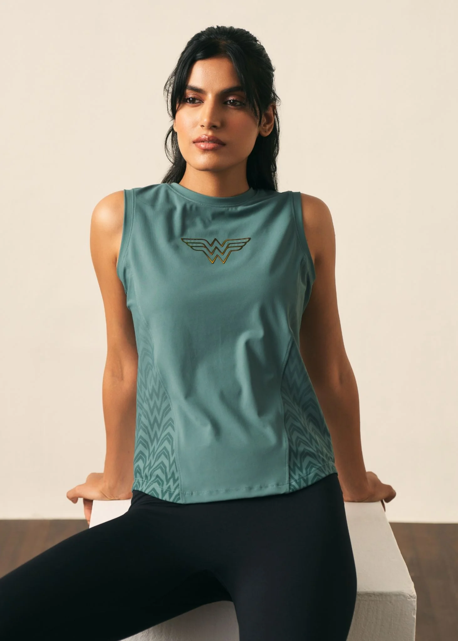 Women Wonder Icon Tank - Pine - Image 7