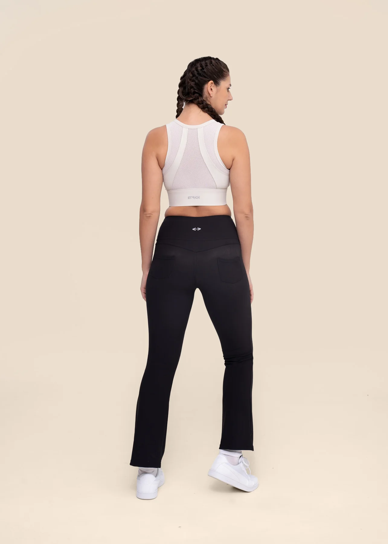 Women Workout Flare Pant - Black - Image 6