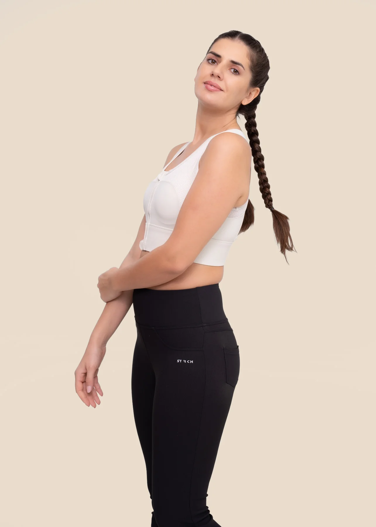 Women Workout Flare Pant - Black - Image 7