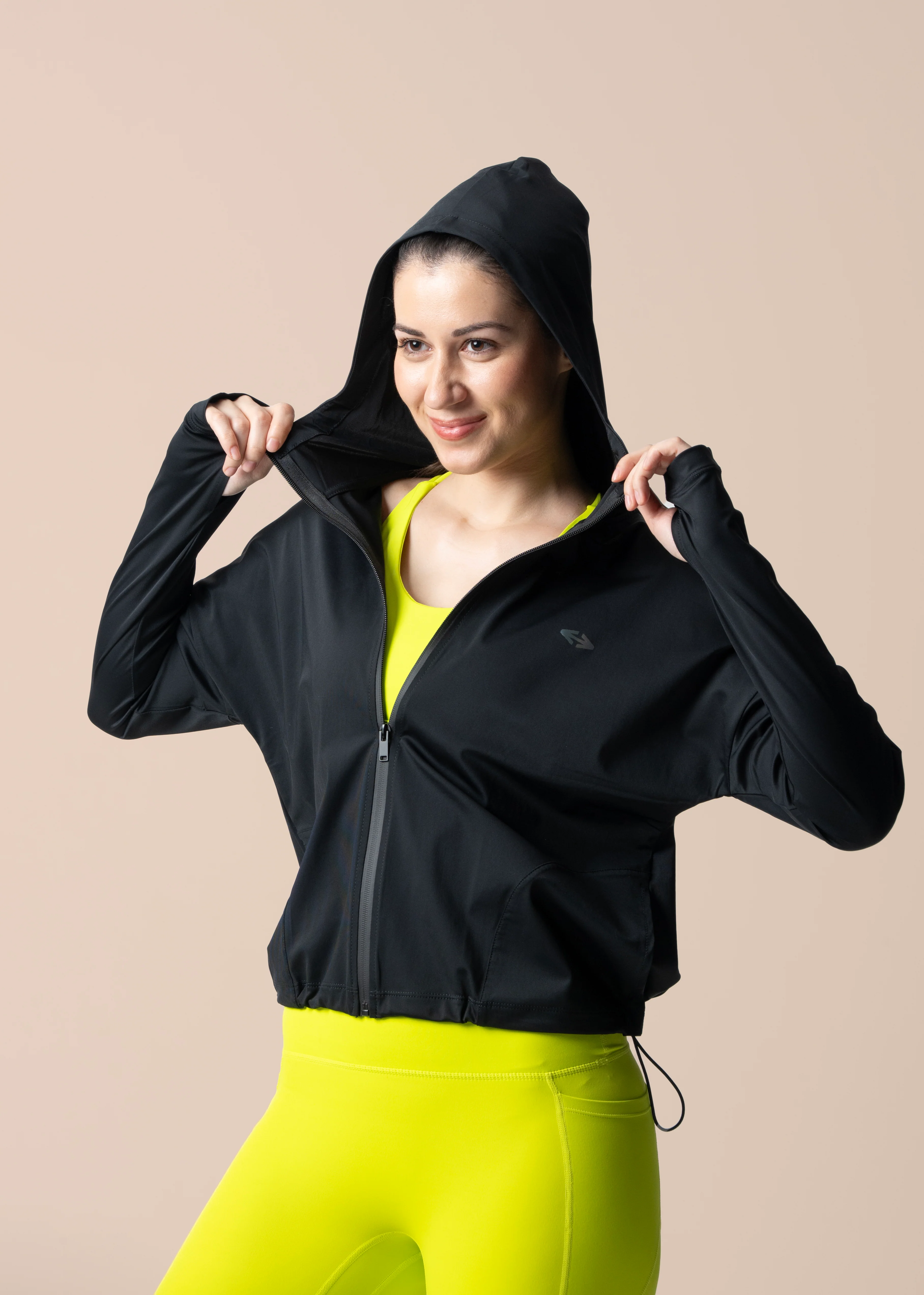 Women Workout Jacket - Black - Image 2
