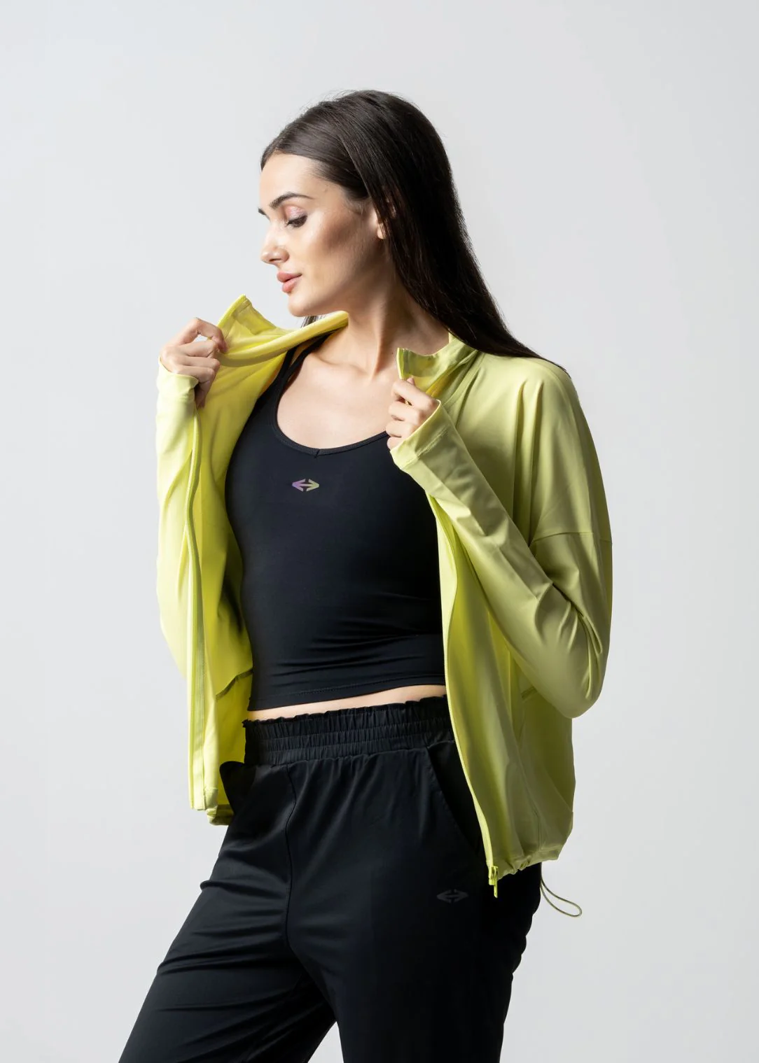 Women Workout Jacket - Neon Yellow - Image 5