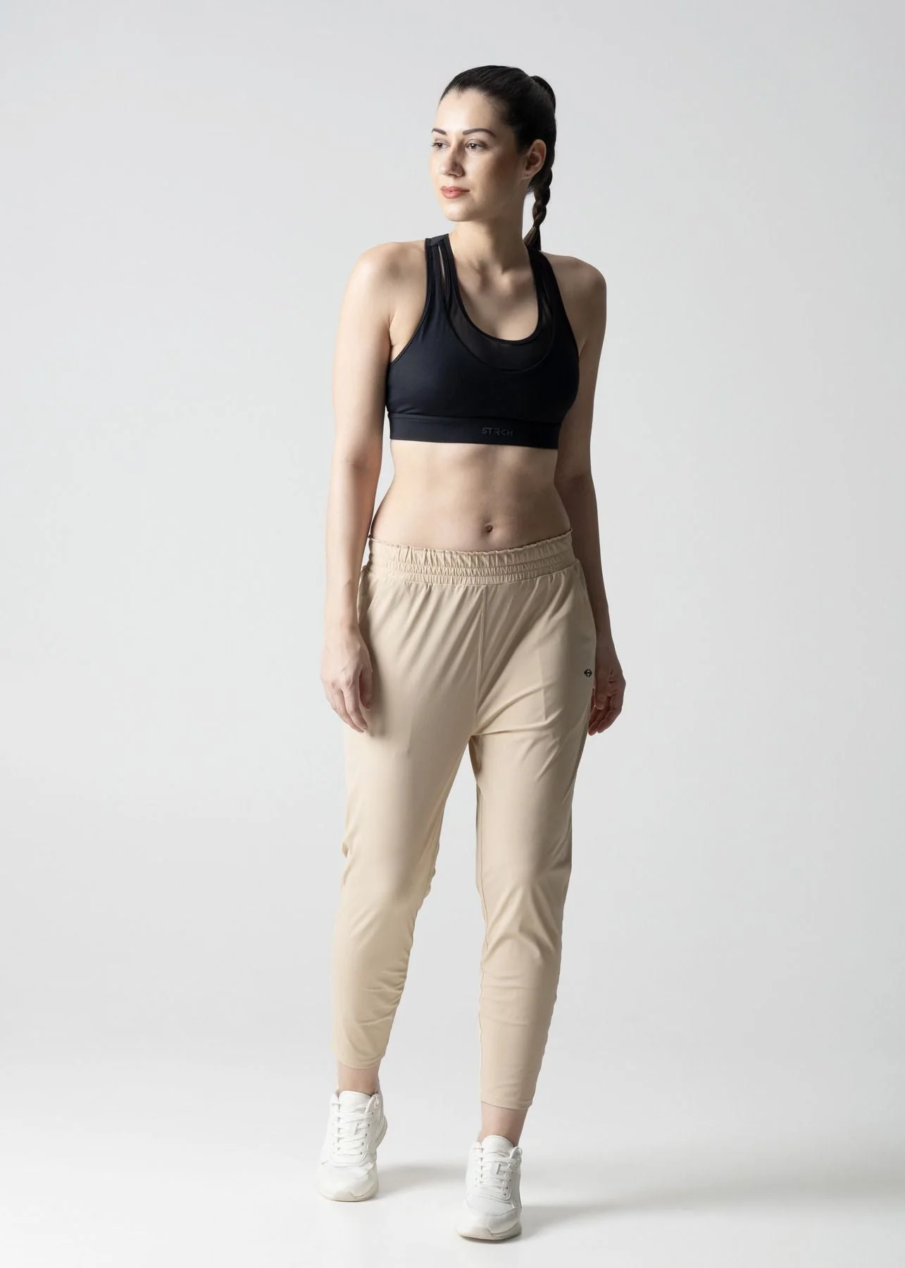 Everyday workout ankle length pants - Beige - Image 2