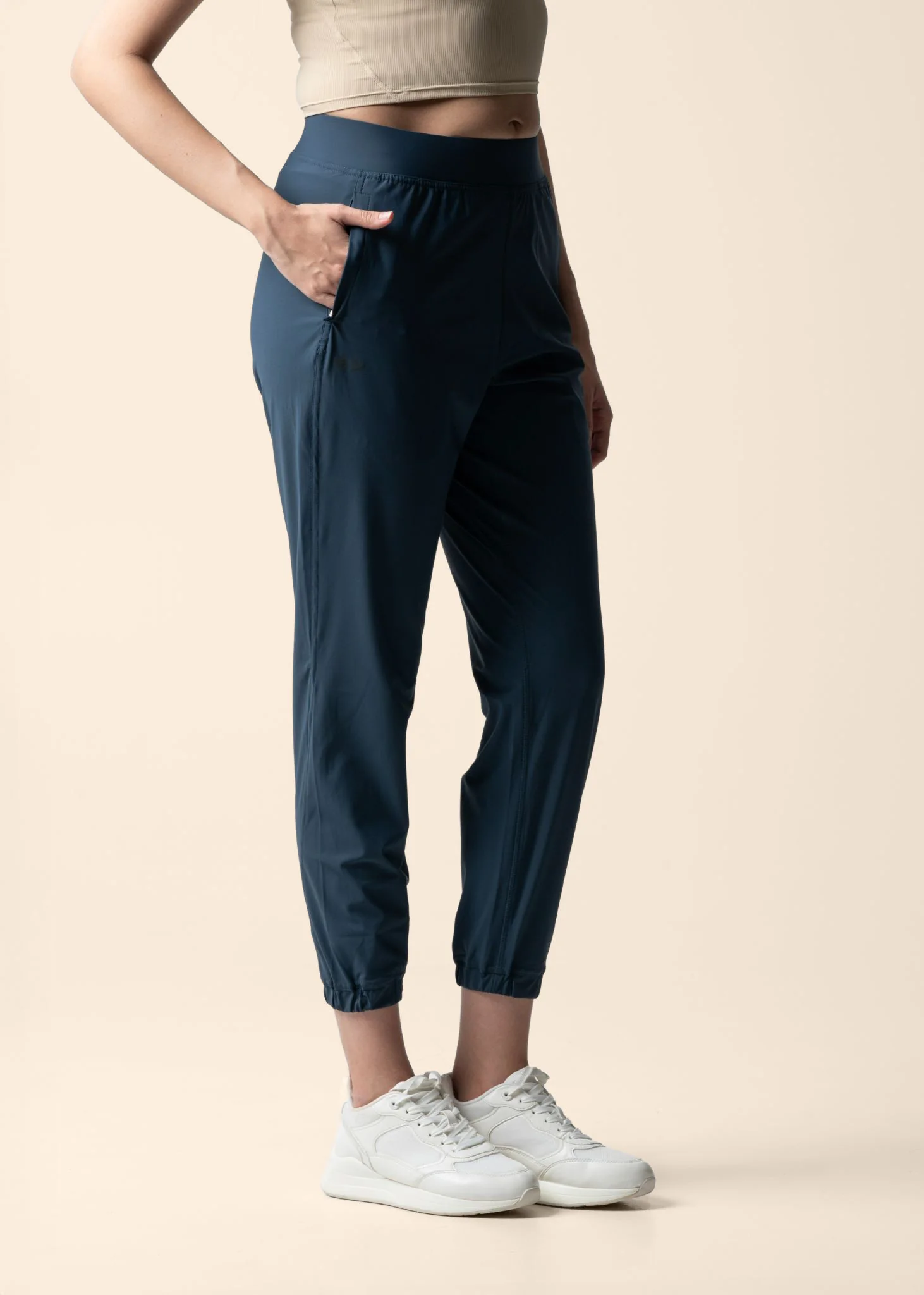 Women Workout Track Pants - Classic Blue - Image 4