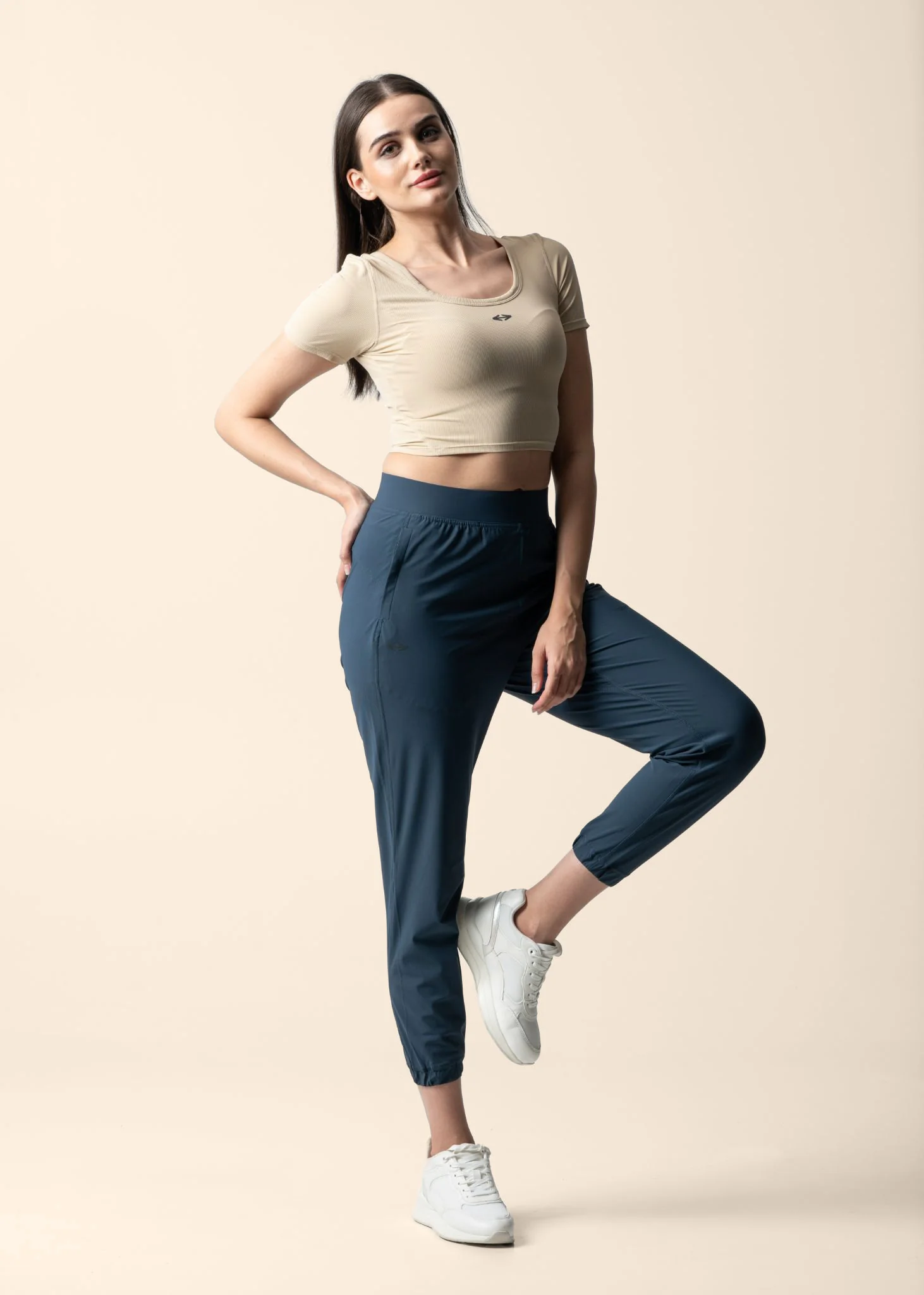 Women Workout Track Pants - Classic Blue - Image 5