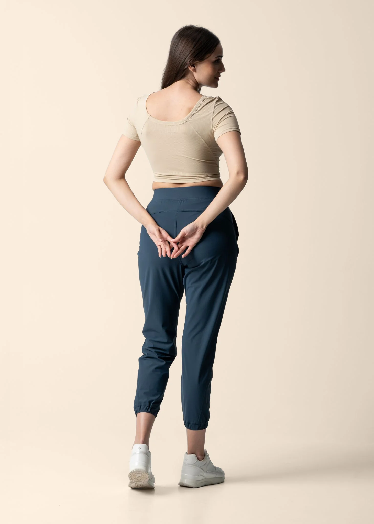 Women Workout Track Pants - Classic Blue - Image 6