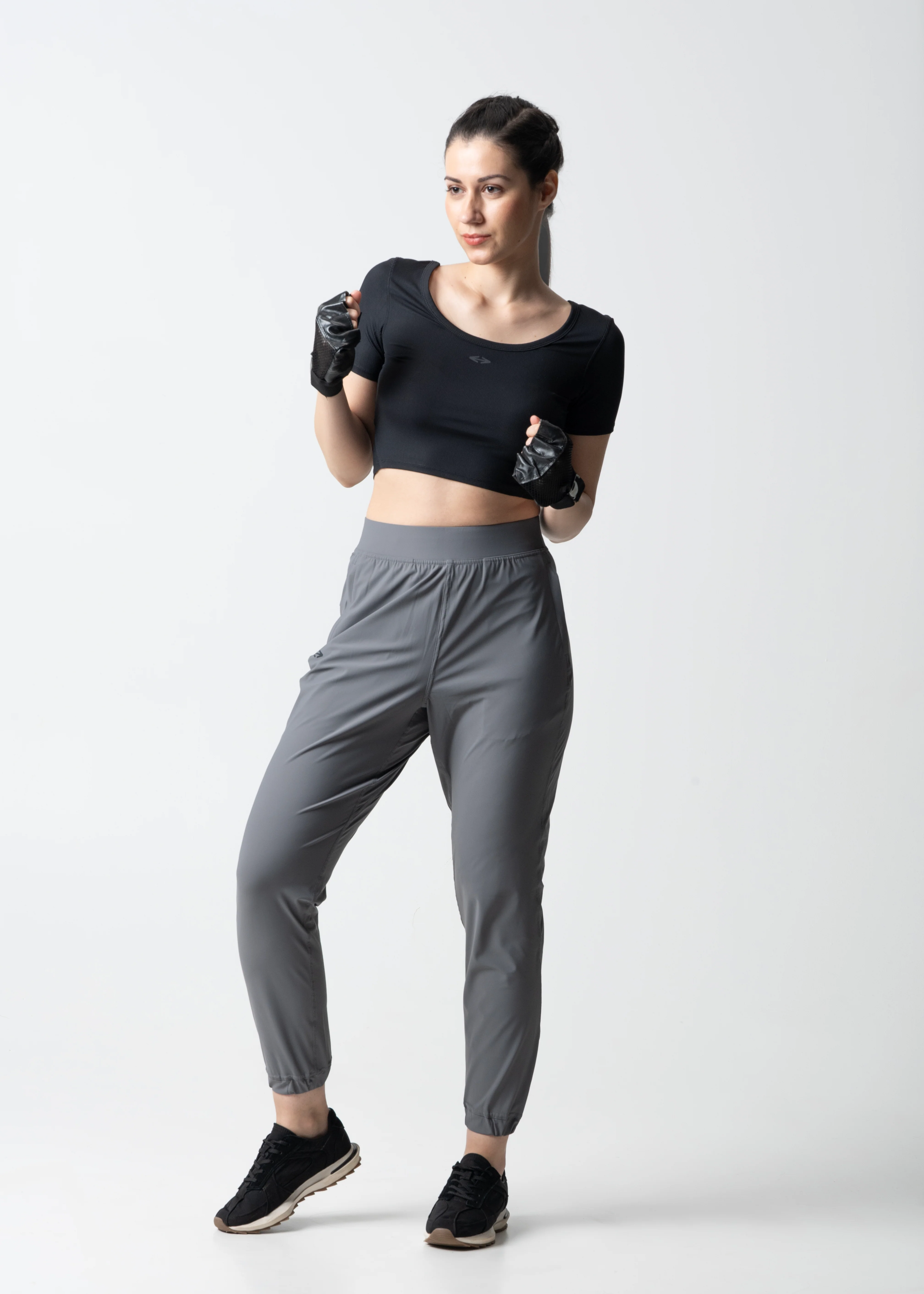 Women Workout Track Pants - Grey - Image 2