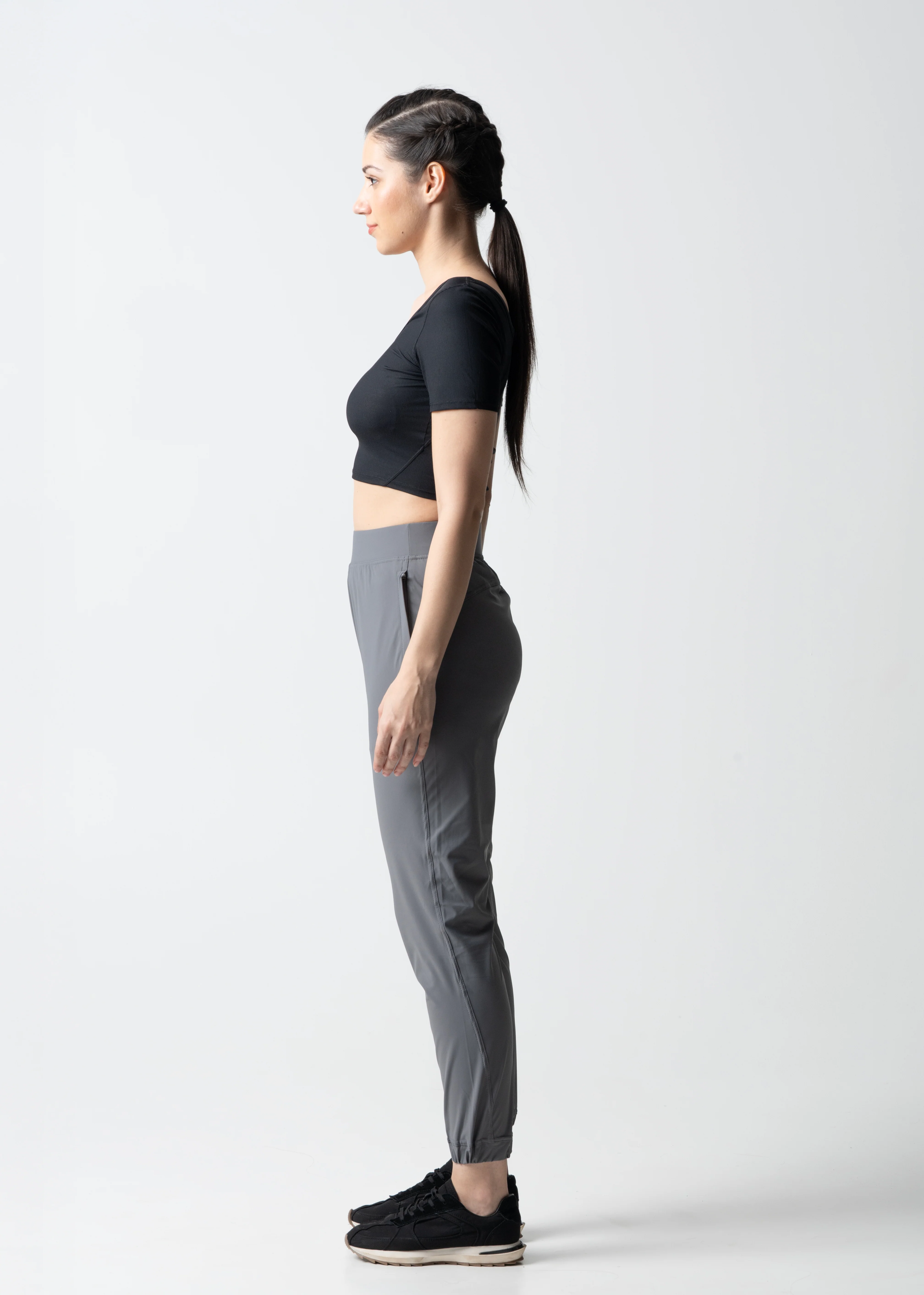 Women Workout Track Pants - Grey - Image 5