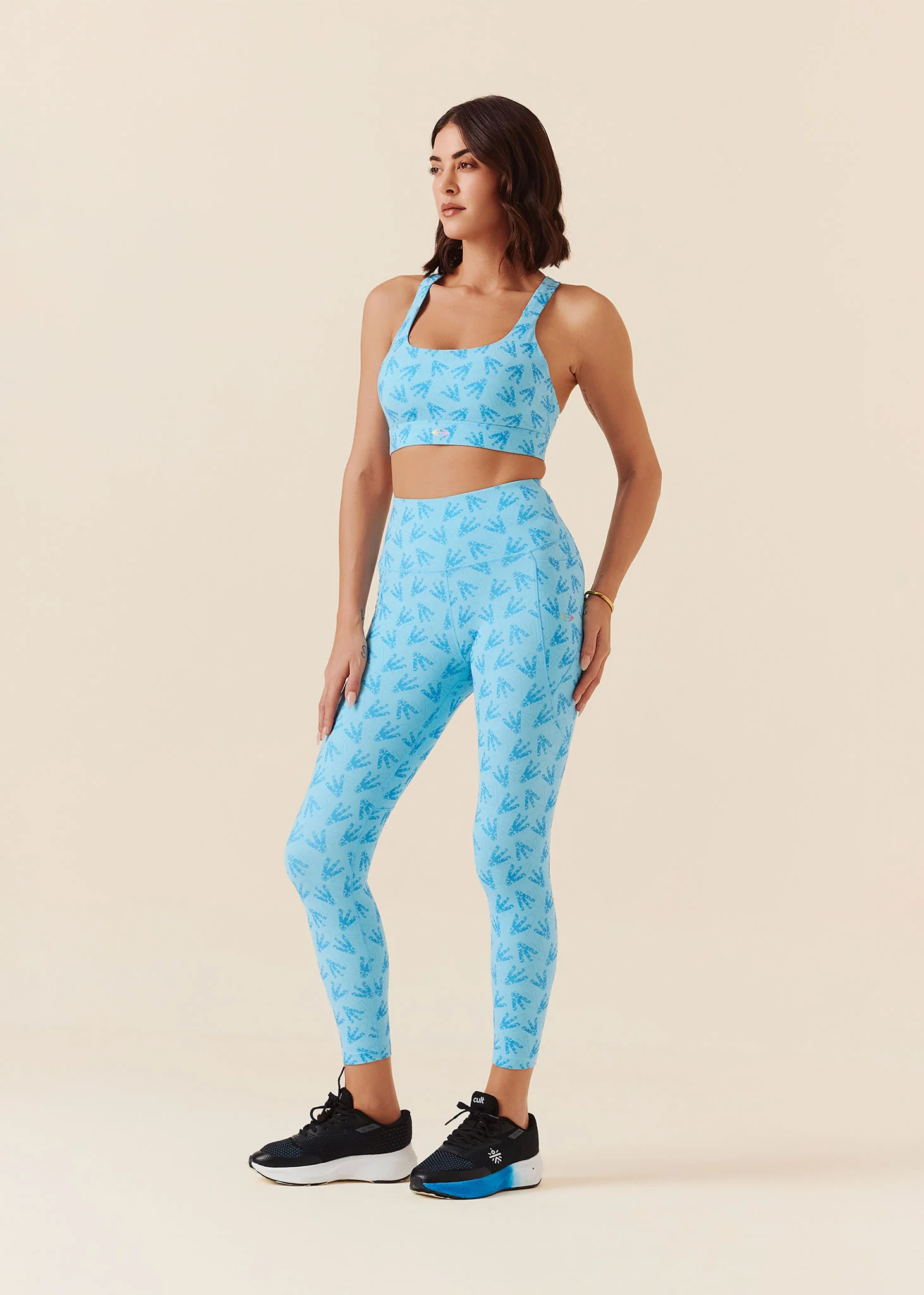 Women Y-Back Sports Bra - Milky Blue - Image 4