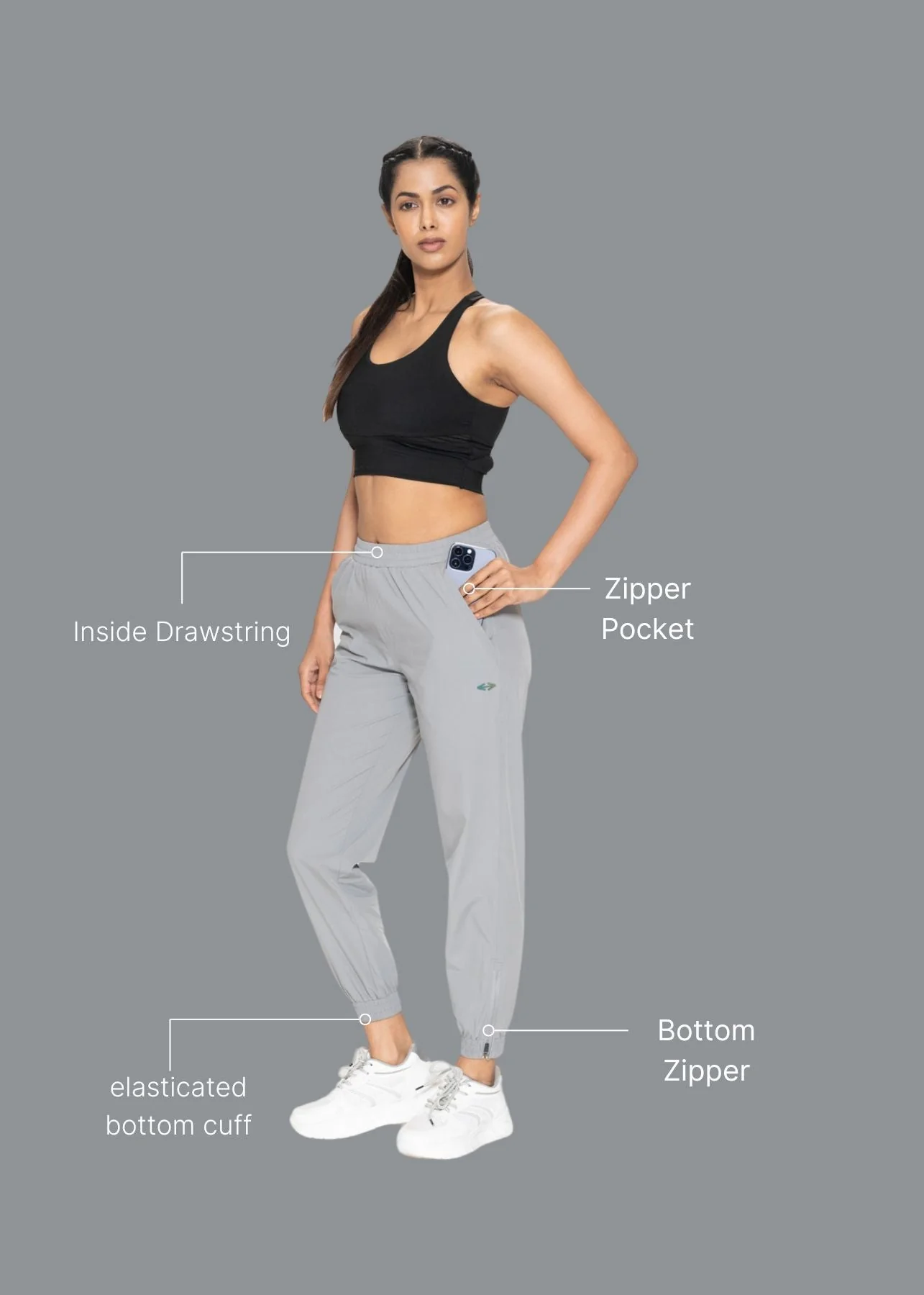 StrchFlex Track pants - Grey - Image 2