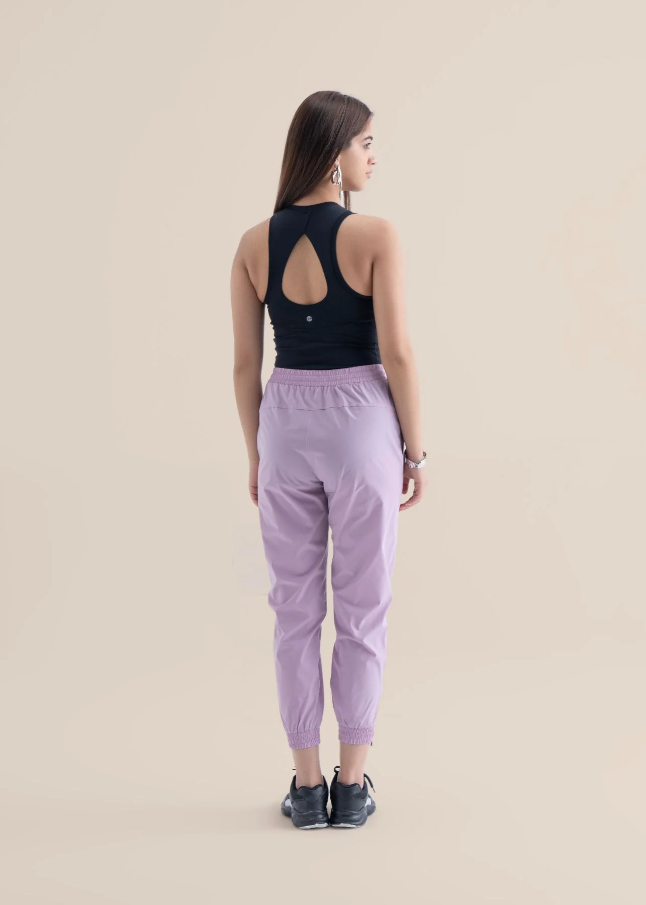 Women Zipper Pocket Pants - Lavender - Image 6