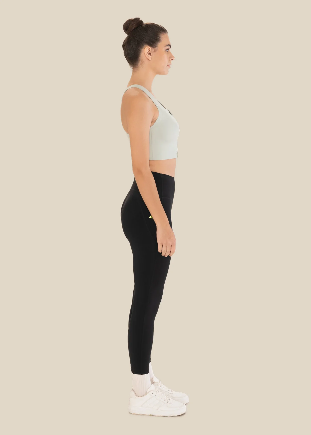High Impact Sports Bra - Tea Green - Image 5