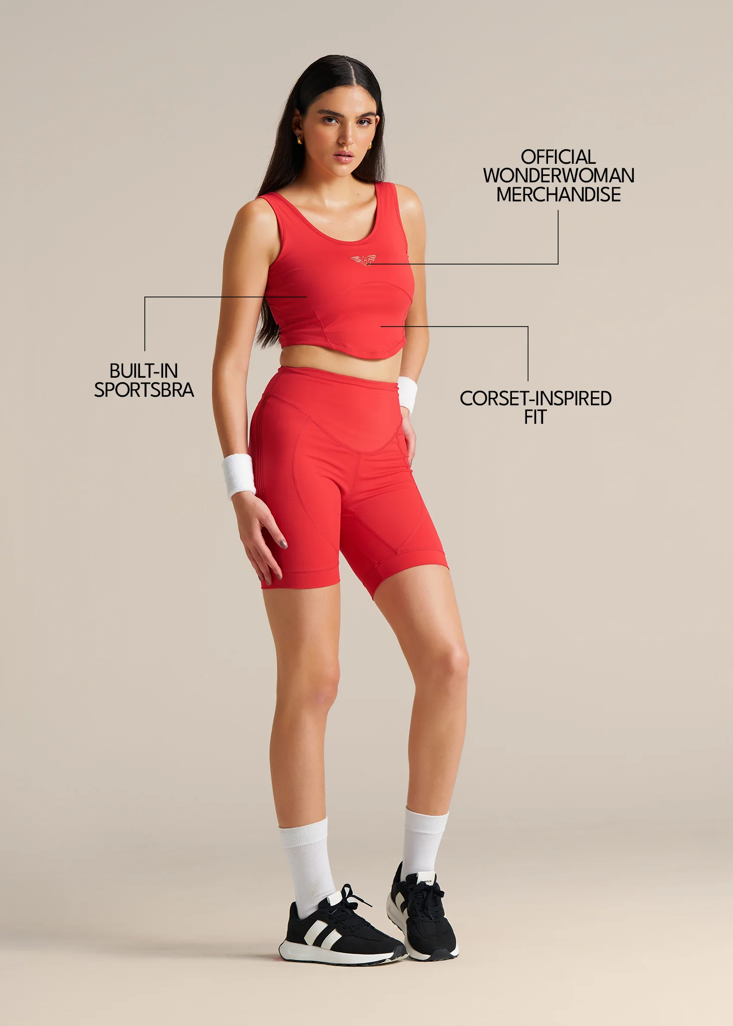 WonderForce Crop Top - Red - Image 3