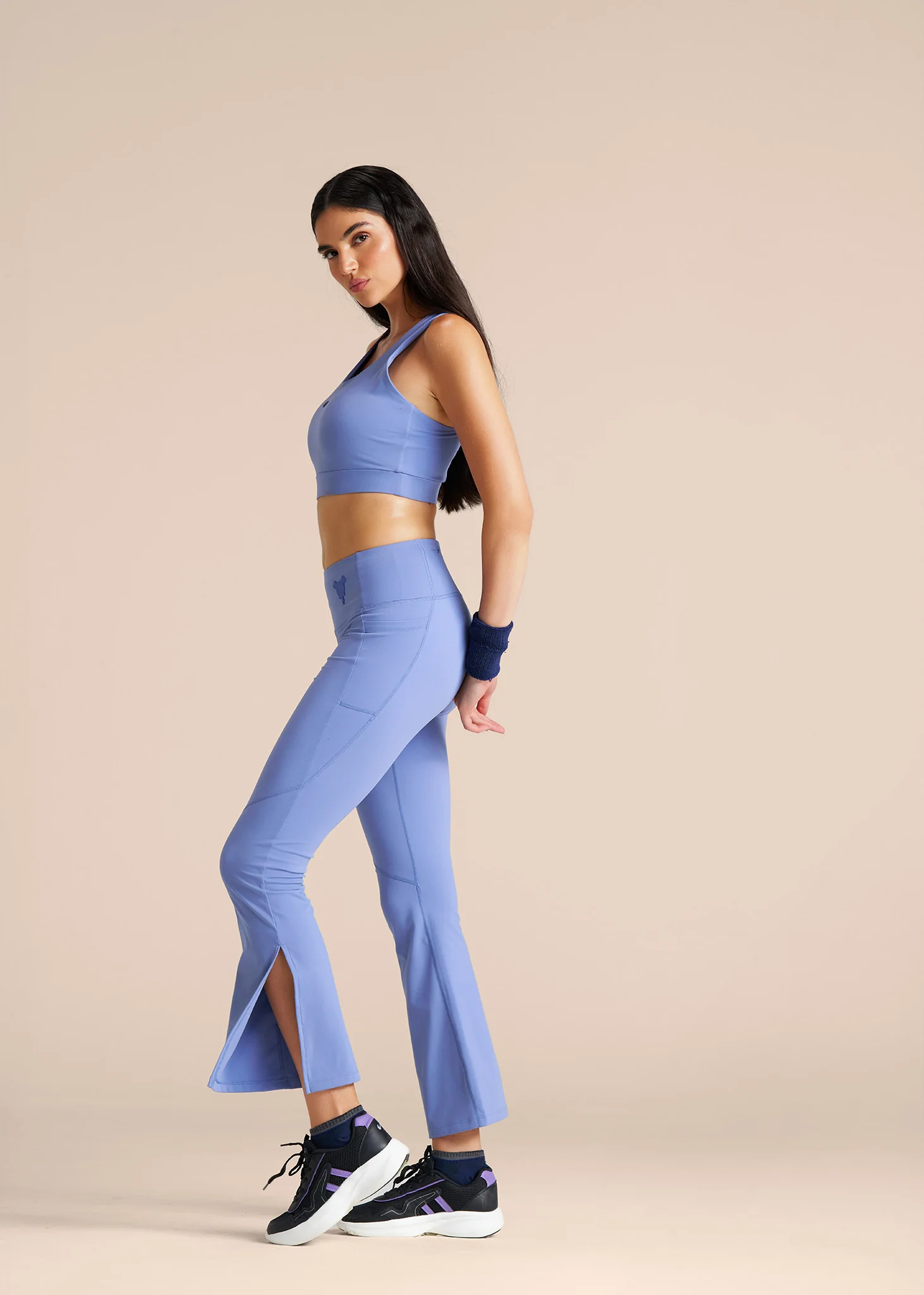 Yoga Core Flare Leggings - Ice Blue - Image 4
