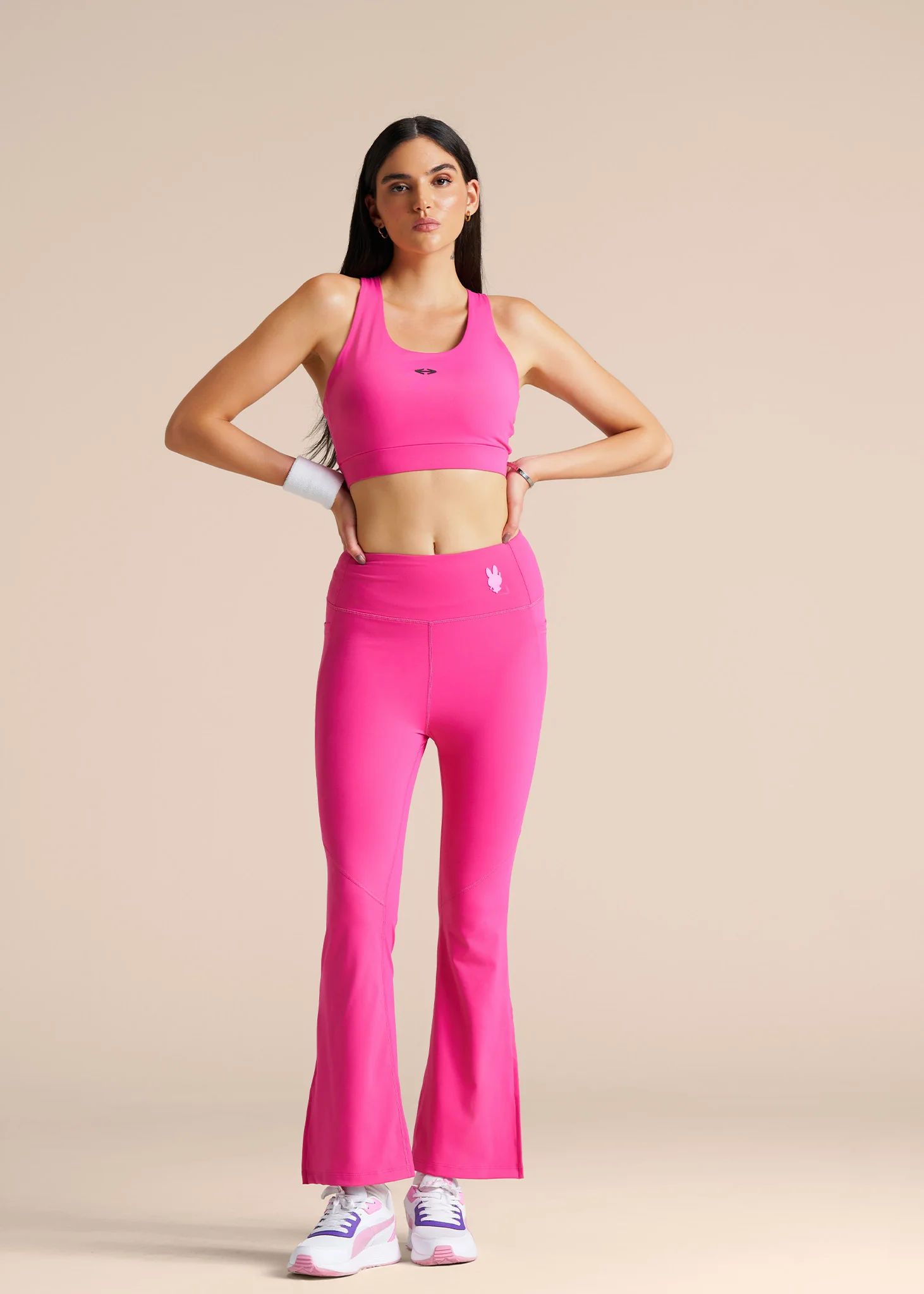 Yoga Core Flare Leggings - Pink
